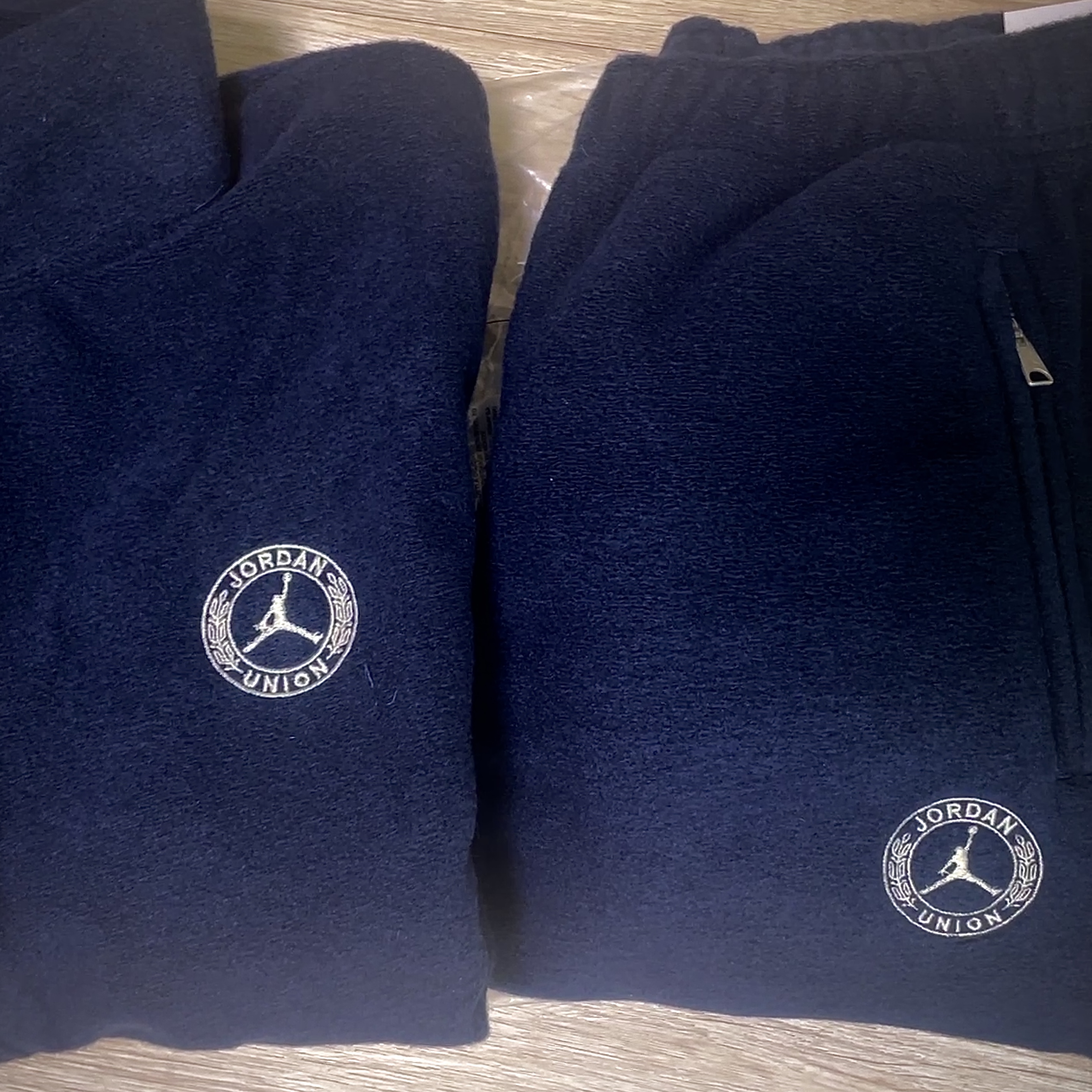 Jordan x Union Track Jacket College Navy - Asia, Jordan x Union Track Pants College Navy - Asia 착용 스타일