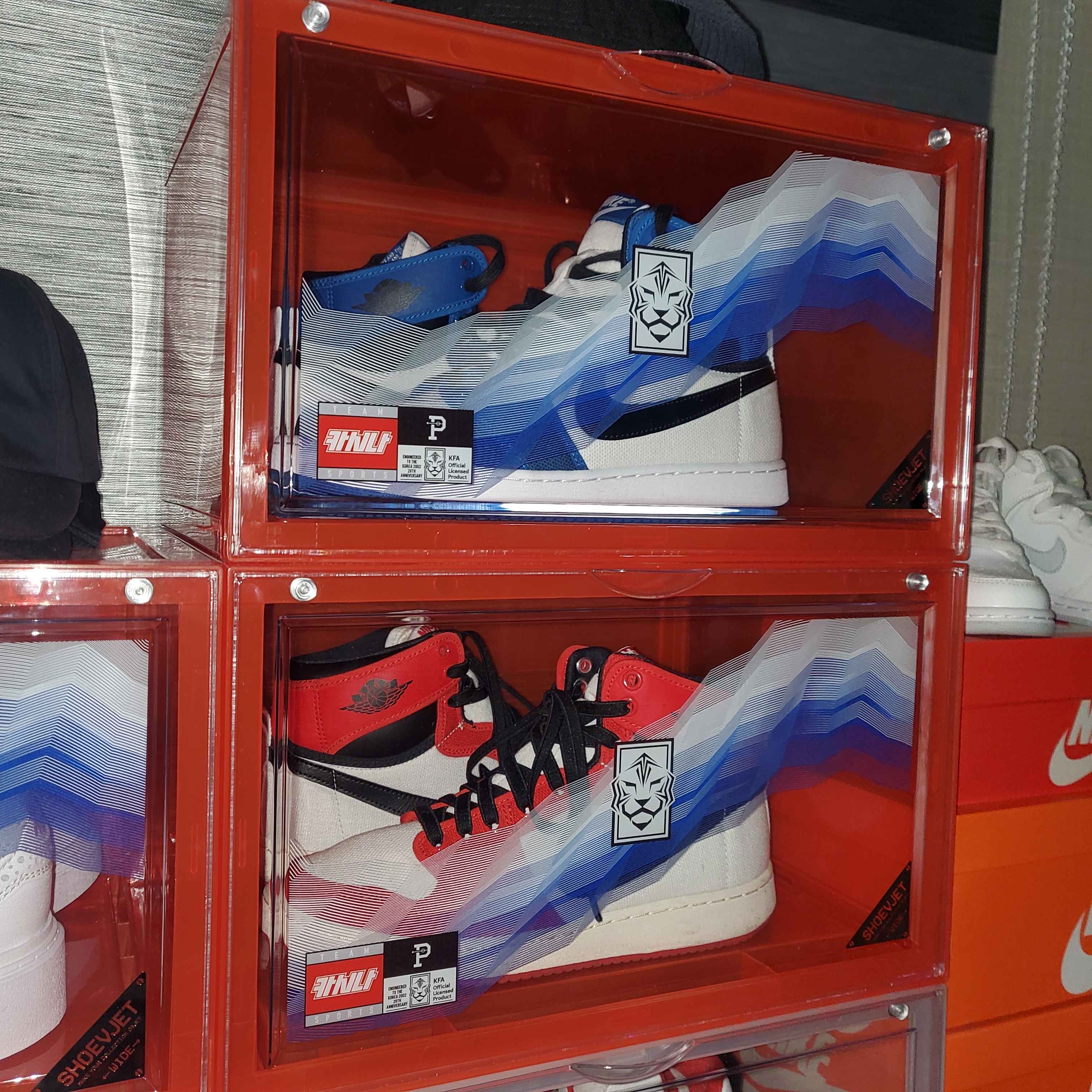 Jordan 1 KO Chicago 2021, Jordan 1 KO Storm Blue 착용 스타일 - 1
