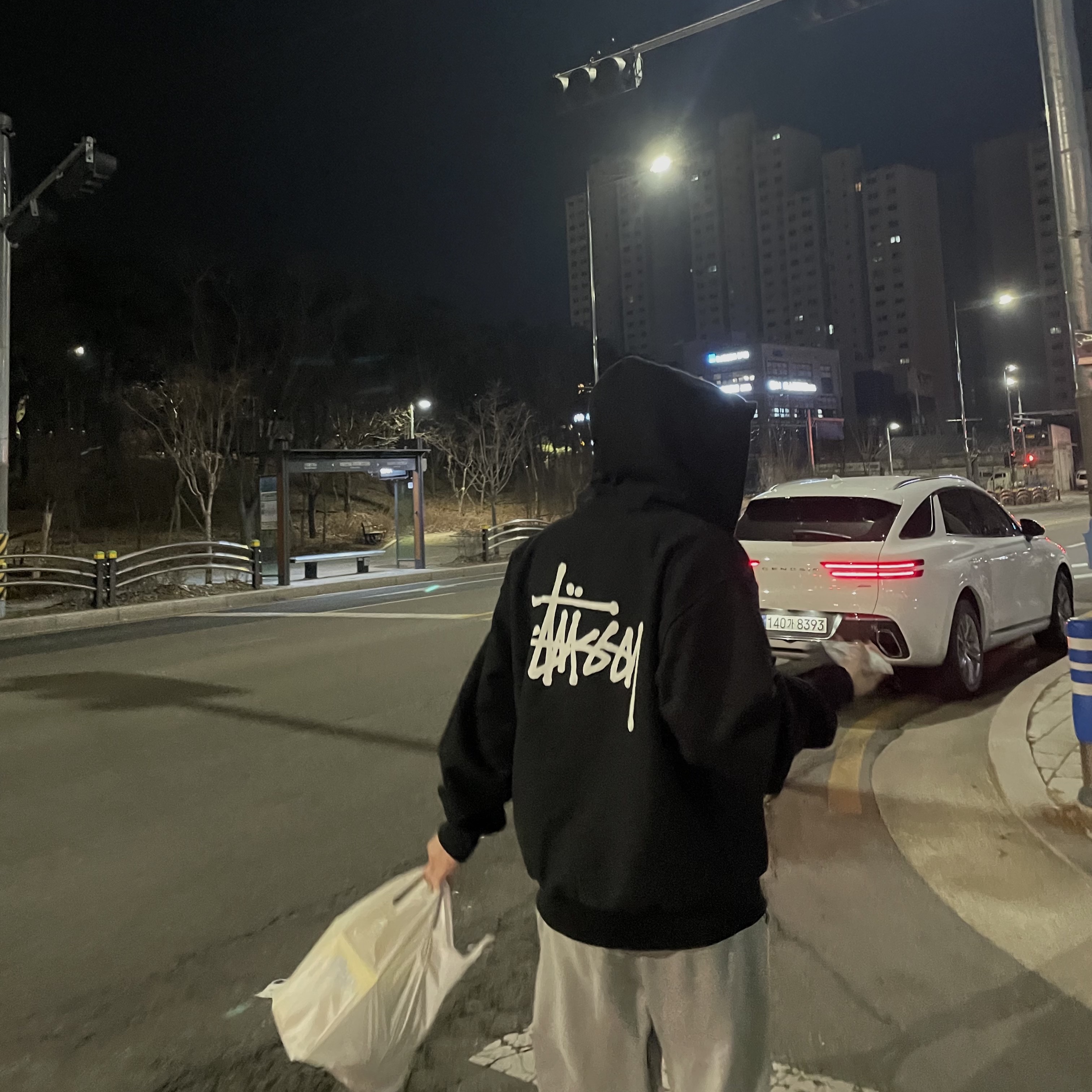 Stussy Basic Stussy Zip Hoodie Black 2022 착용 스타일