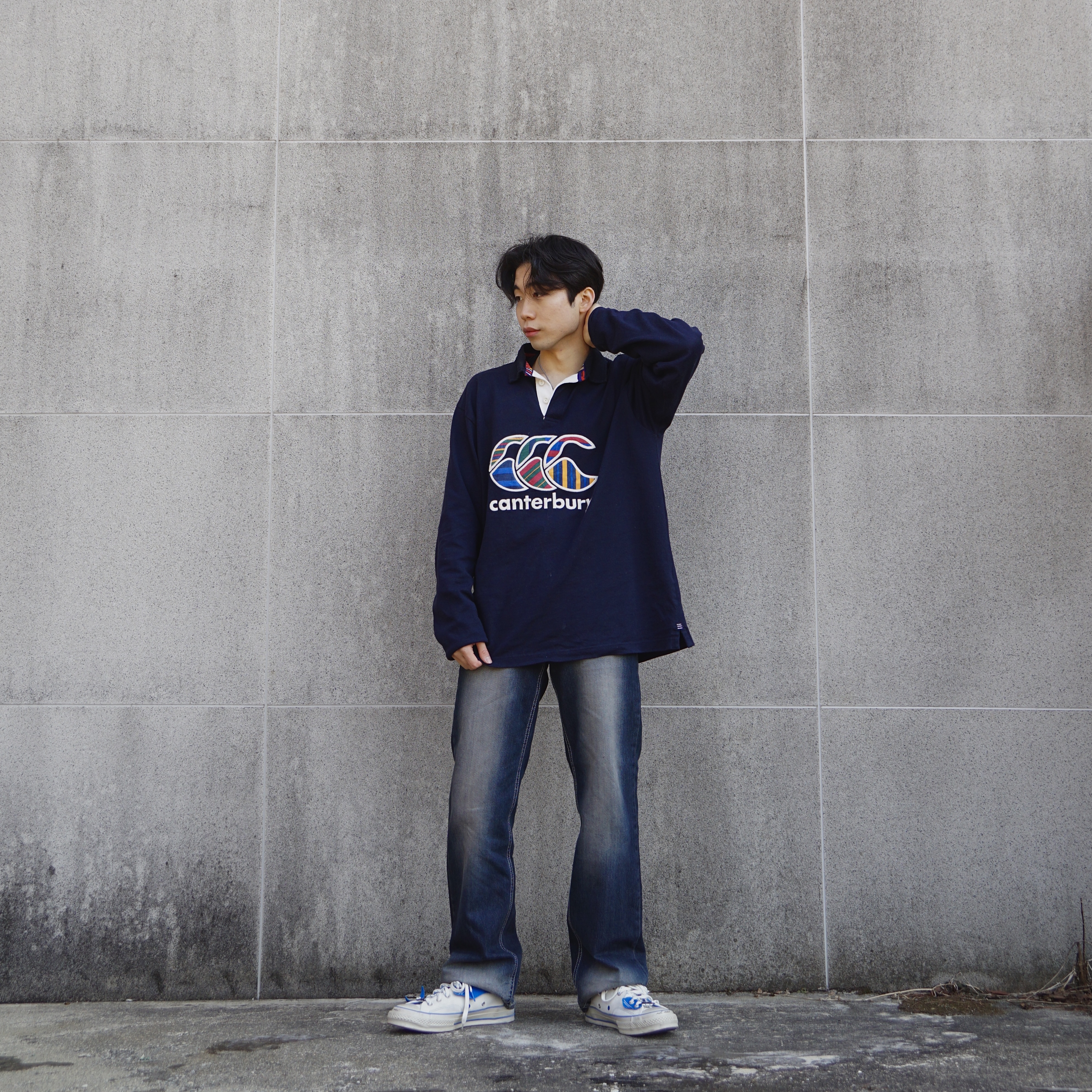 Converse x Ader Error Chuck 70 High White 착용 스타일 - 2