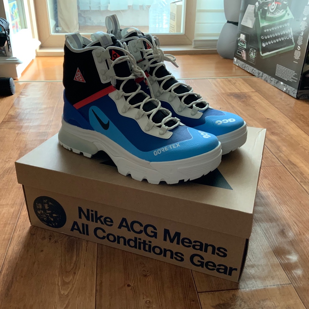 Nike ACG Air Zoom Gaiadome Gore-Tex Hyper Royal 착용 스타일