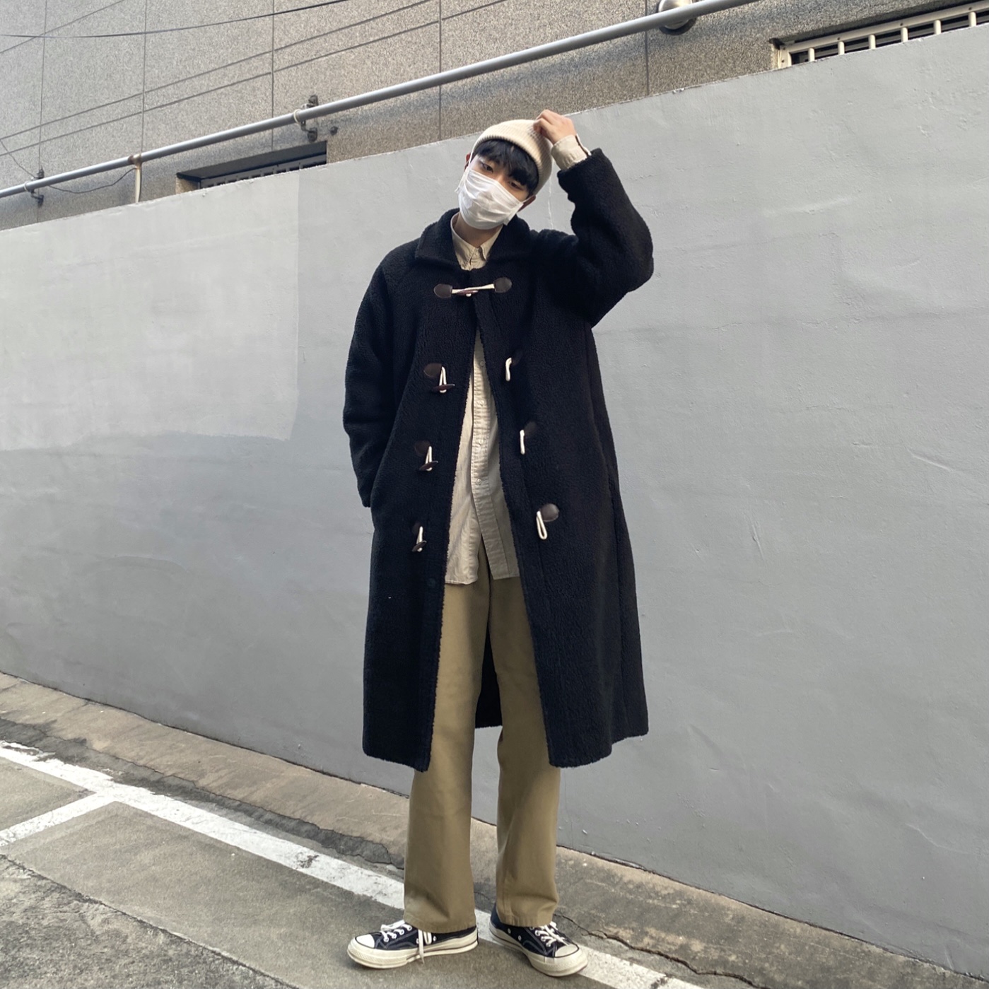 Converse Chuck 70 Ox Black - Standard 착용 스타일