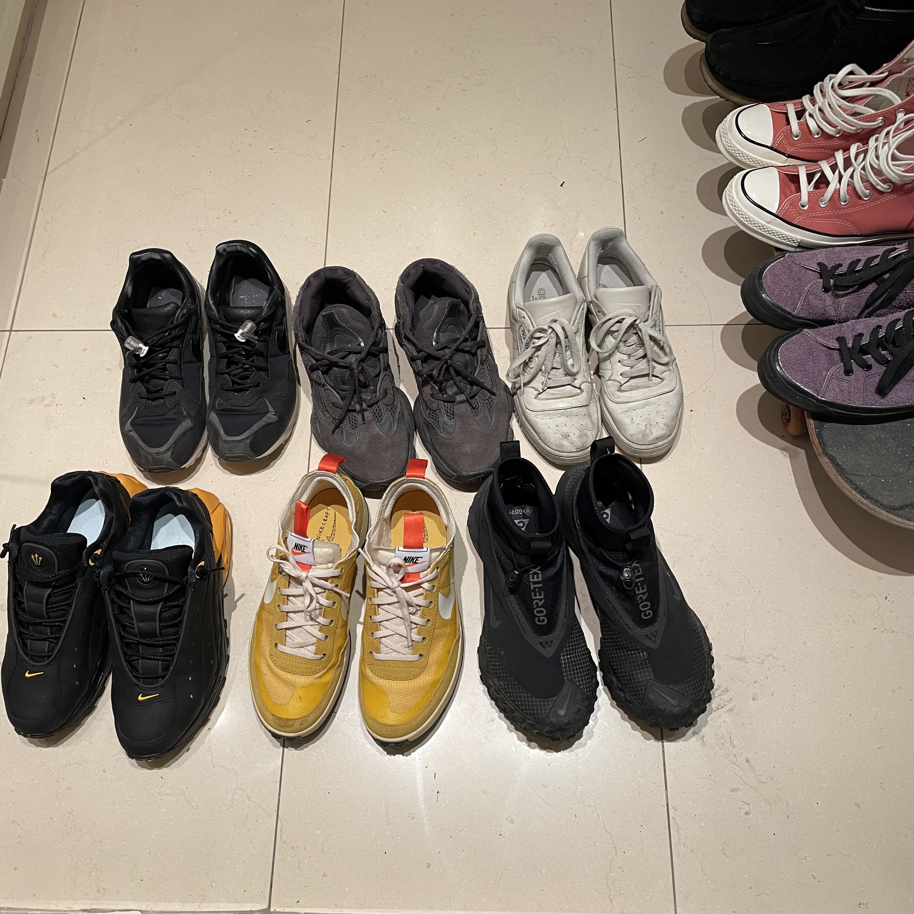 Nike x Tom Sachs General Purpose Shoe Archive, Nike ACG Mountain Fly Gore-Tex Black and Dark Grey 착용 스타일