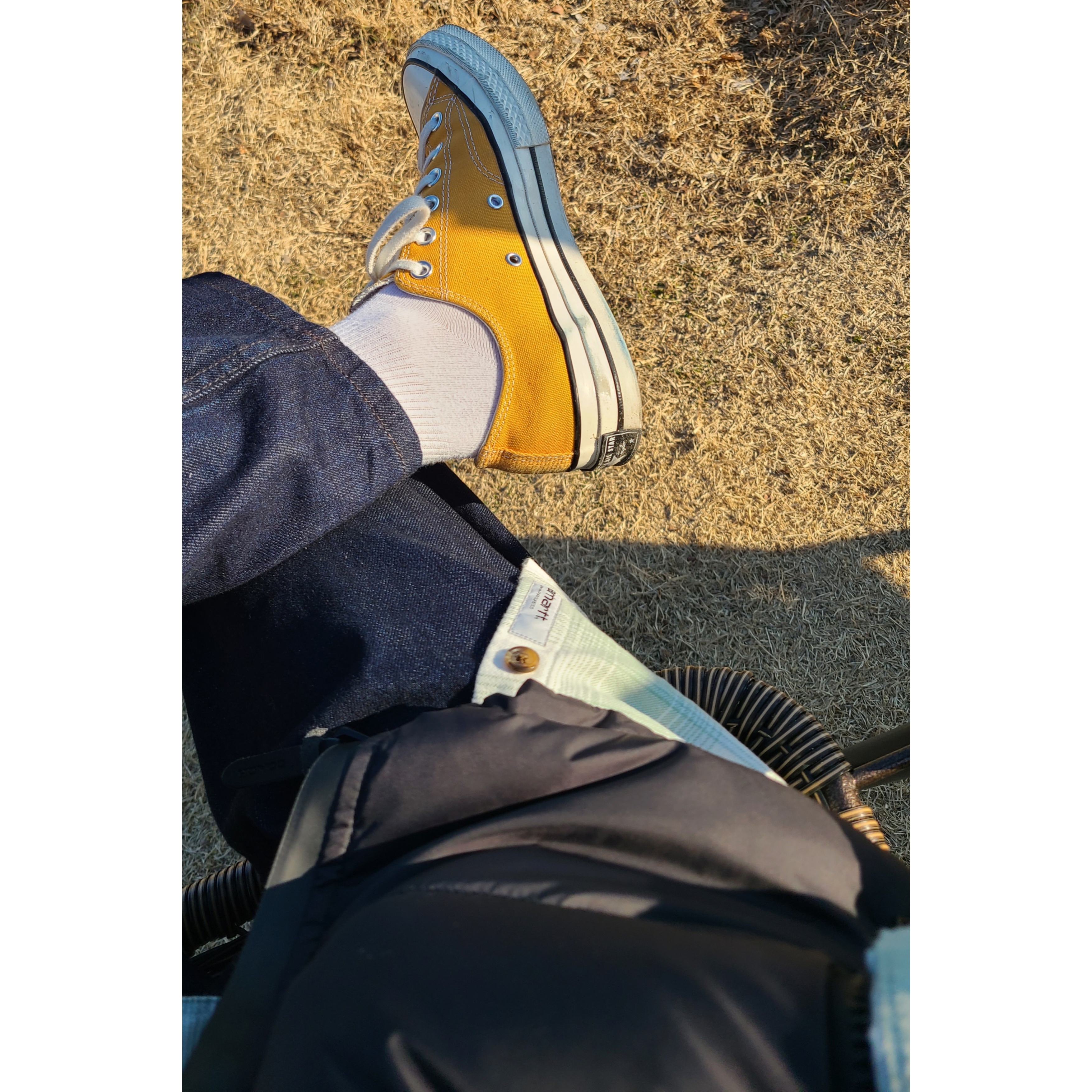 Converse Chuck 70 Ox Vintage Canvas Sunflower 착용 스타일