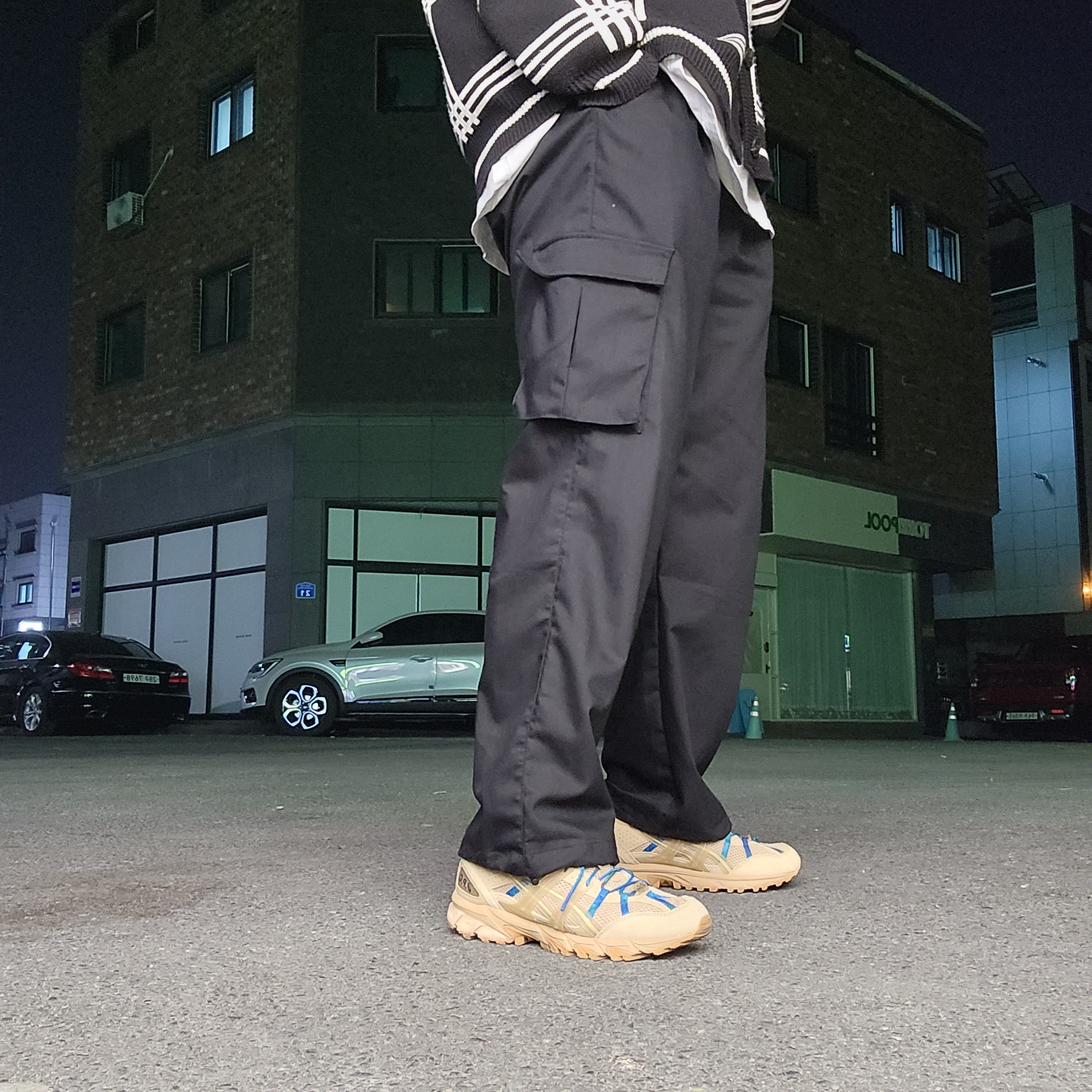 Asics x A.P.C. Gel-Sonoma 15-50 Beige 착용 스타일