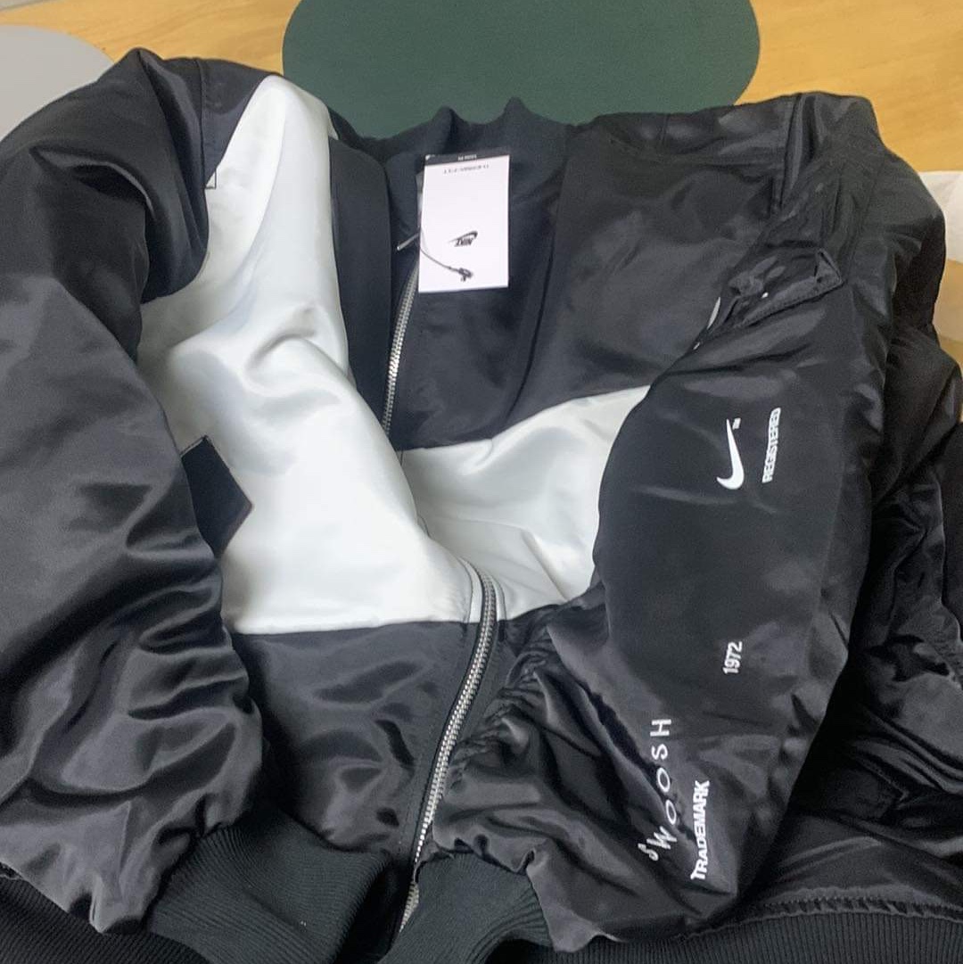 Nike NSW Swoosh Therma-Fit Bomber Black - Asia 착용 스타일