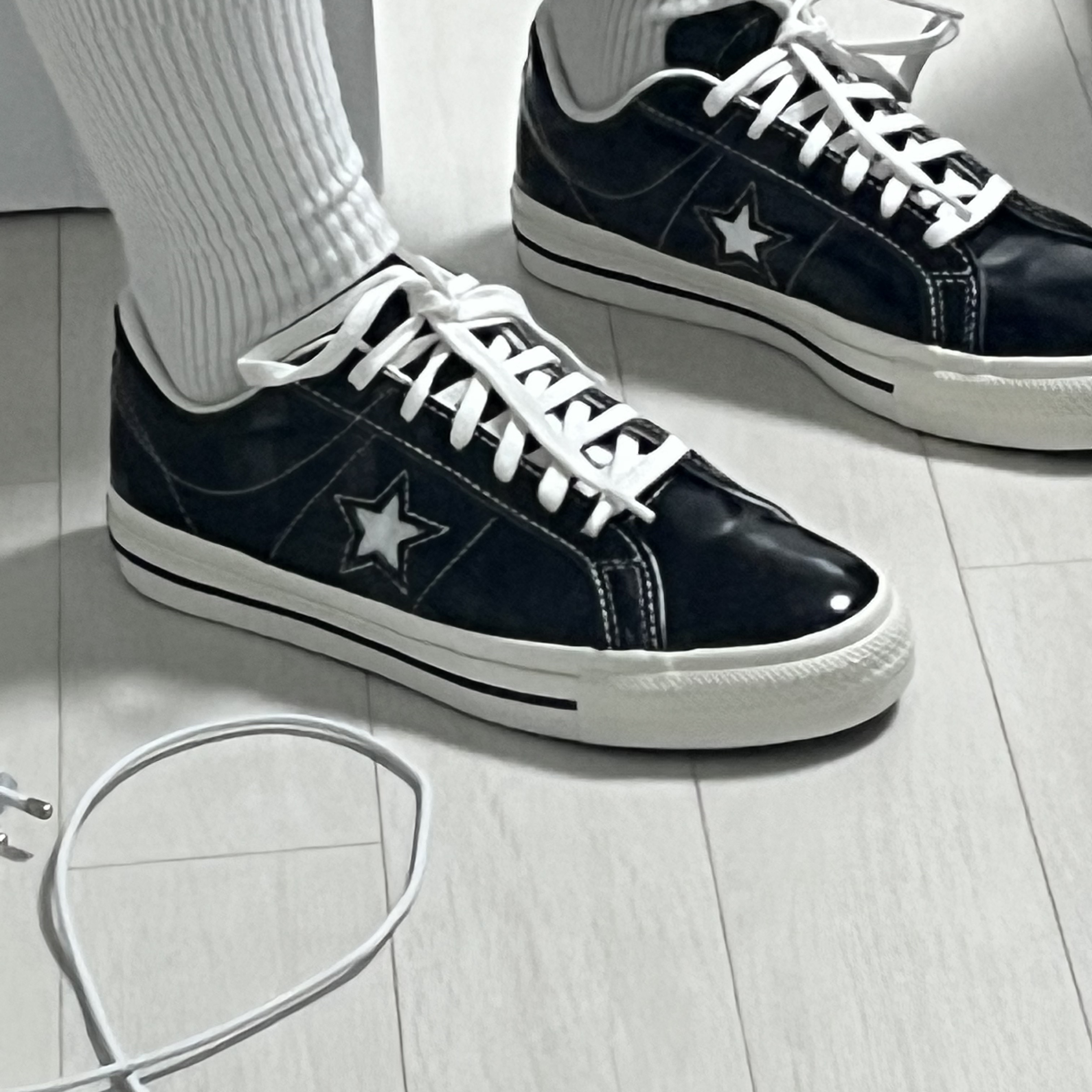 Converse One Star Ox Black 착용 스타일
