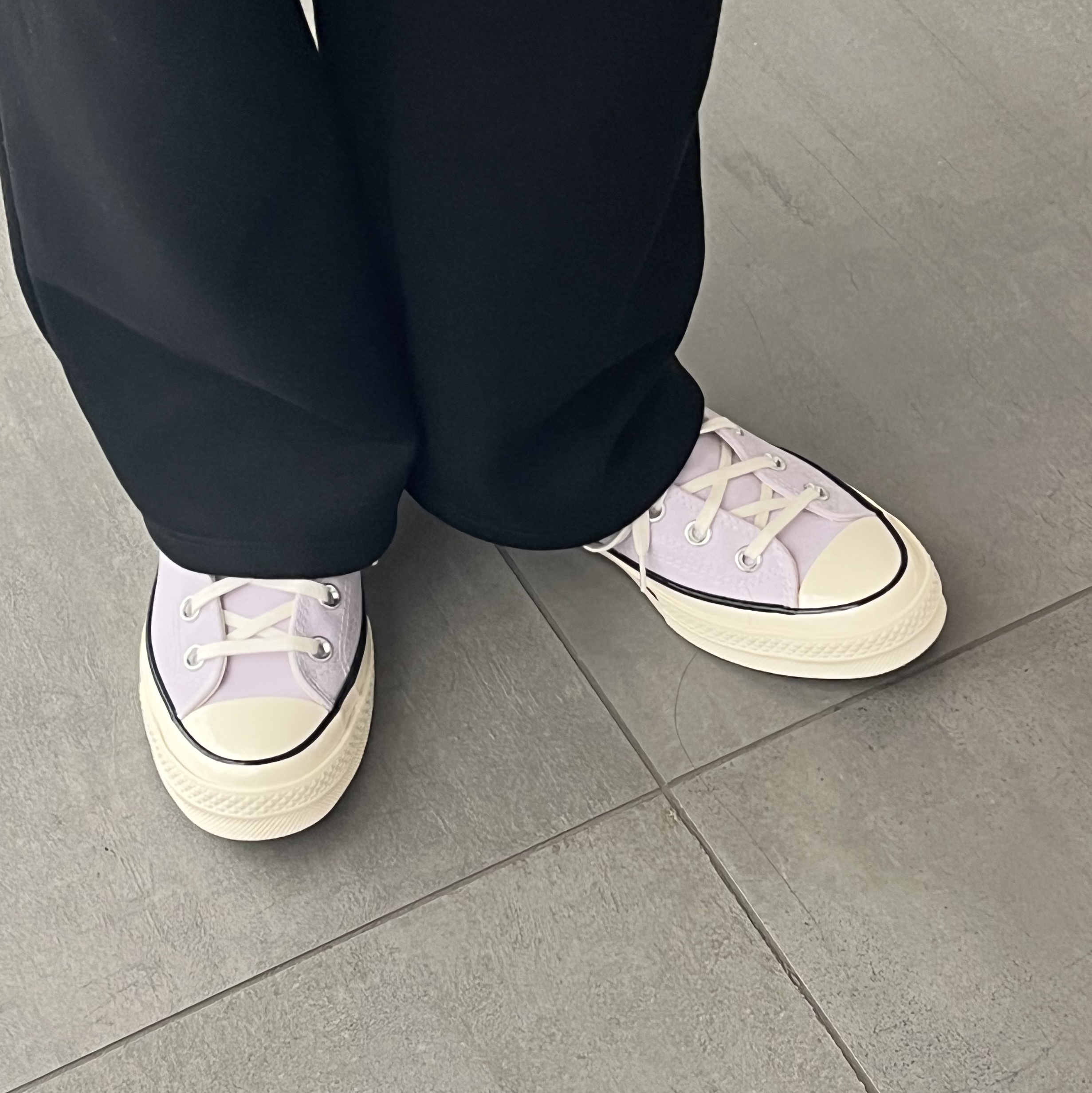 Converse Chuck 70 High Moonstone Violet 착용 스타일