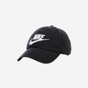 Nike Heritage 86 Futura Washed Cap Black White