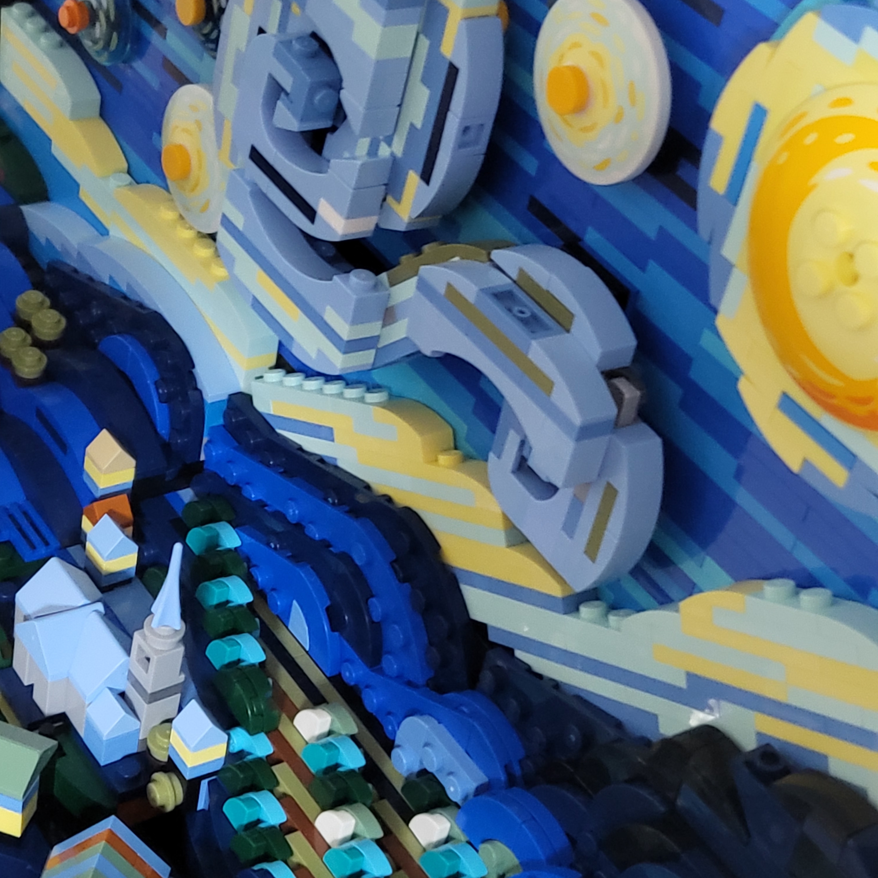 Lego Vincent Van Gogh The Starry Night 착용 스타일 - 2