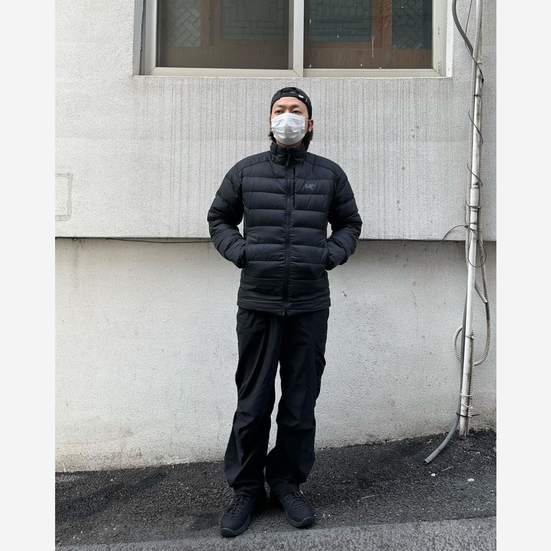 Arc'teryx Thorium Jacket Black, Nike x Stussy Air Penny II Black 착용 스타일 - 2