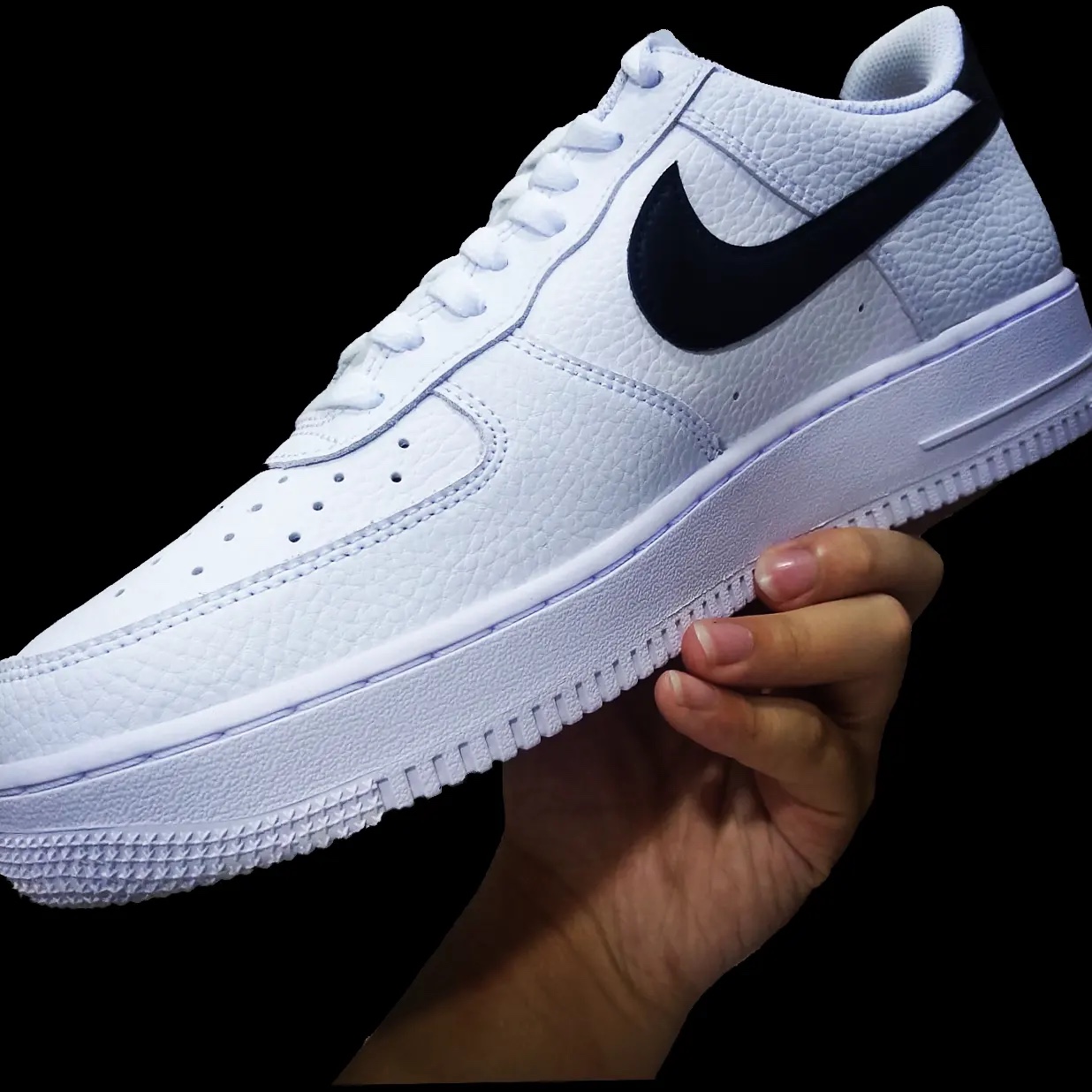 Nike Air Force 1 '07 White Black 착용 스타일 - 1