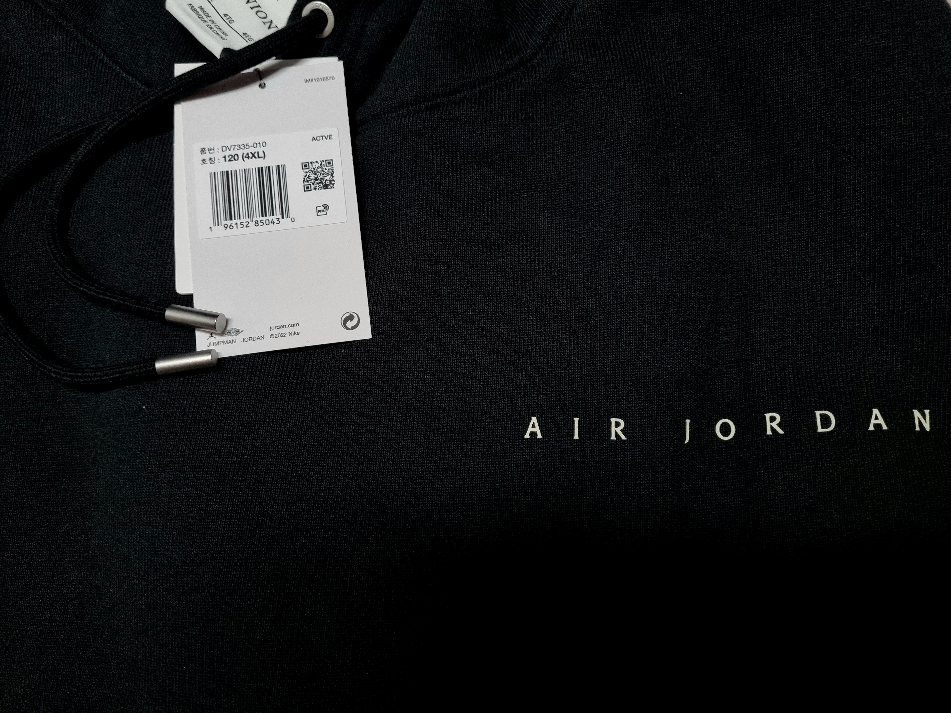 Jordan x Union Fleece Hoodie Black - Asia 착용 스타일 - 2