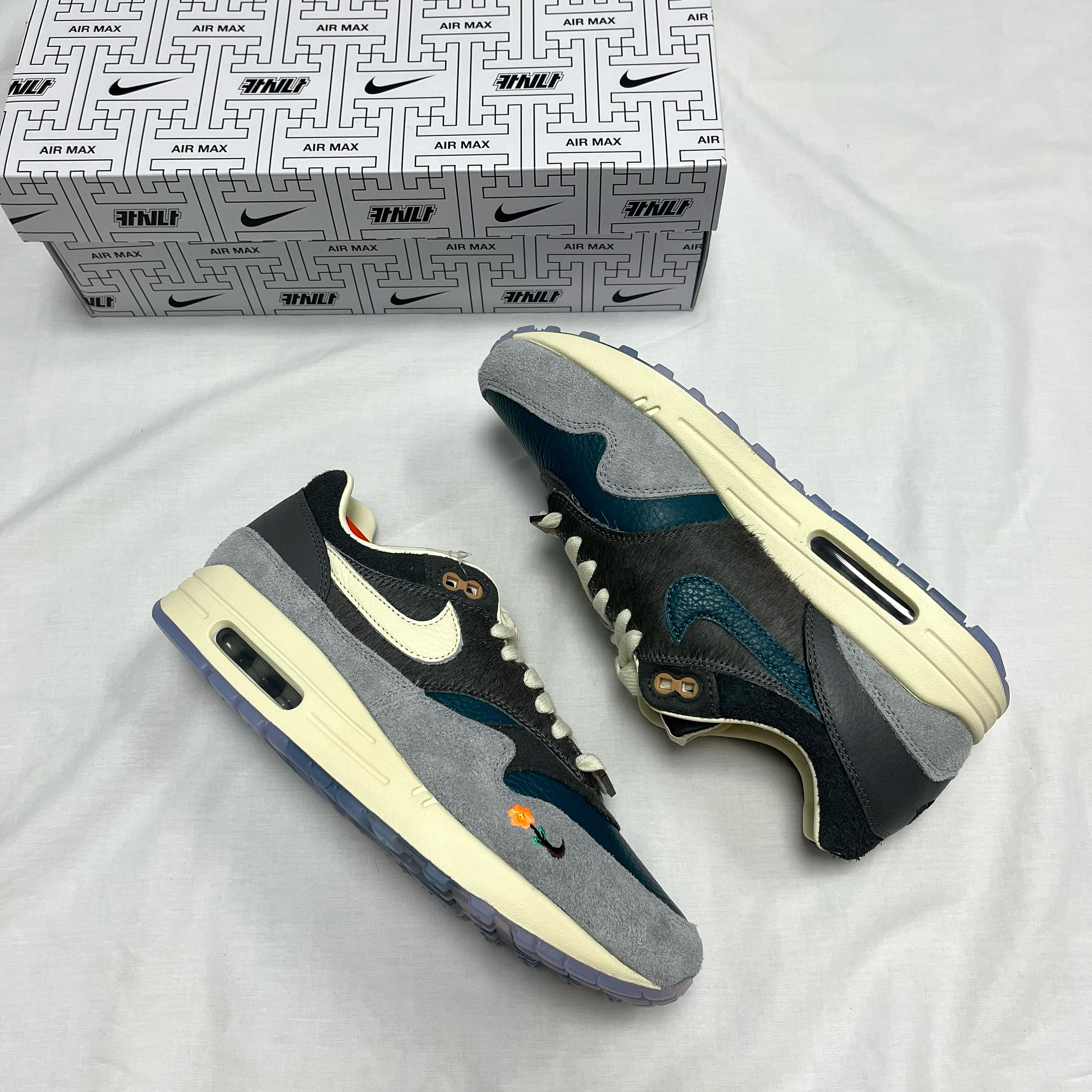 Nike x Kasina Air Max 1 SP Won-Ang Particle Grey 착용 스타일