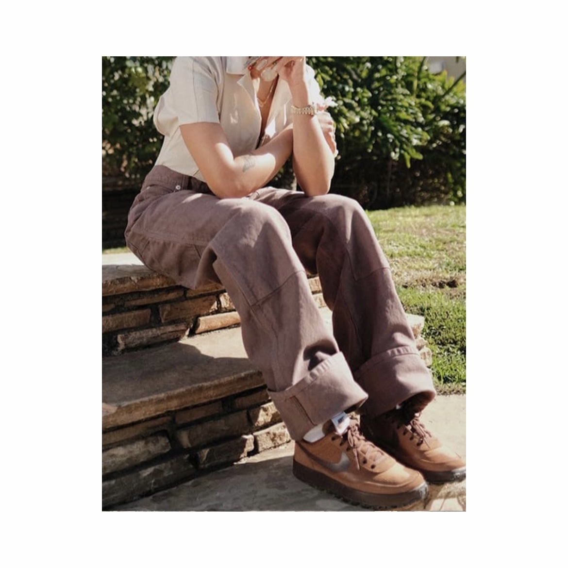 Nike x Tom Sachs General Purpose Shoe Brown 착용 스타일 - 1