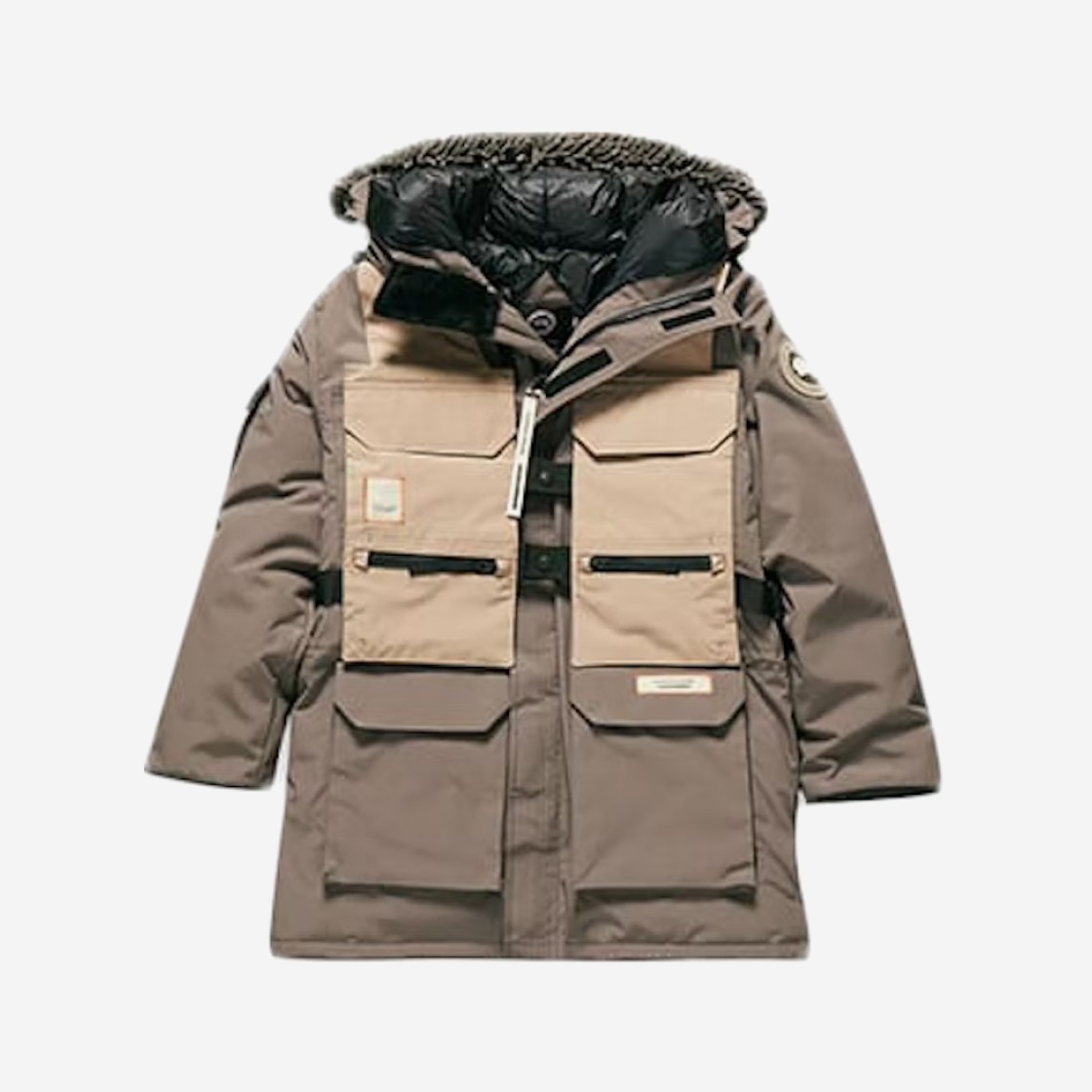 Canada Goose x NBA x Salehe Bembury Expedition Parka Coastal Grey Tan 상세 이미지 1