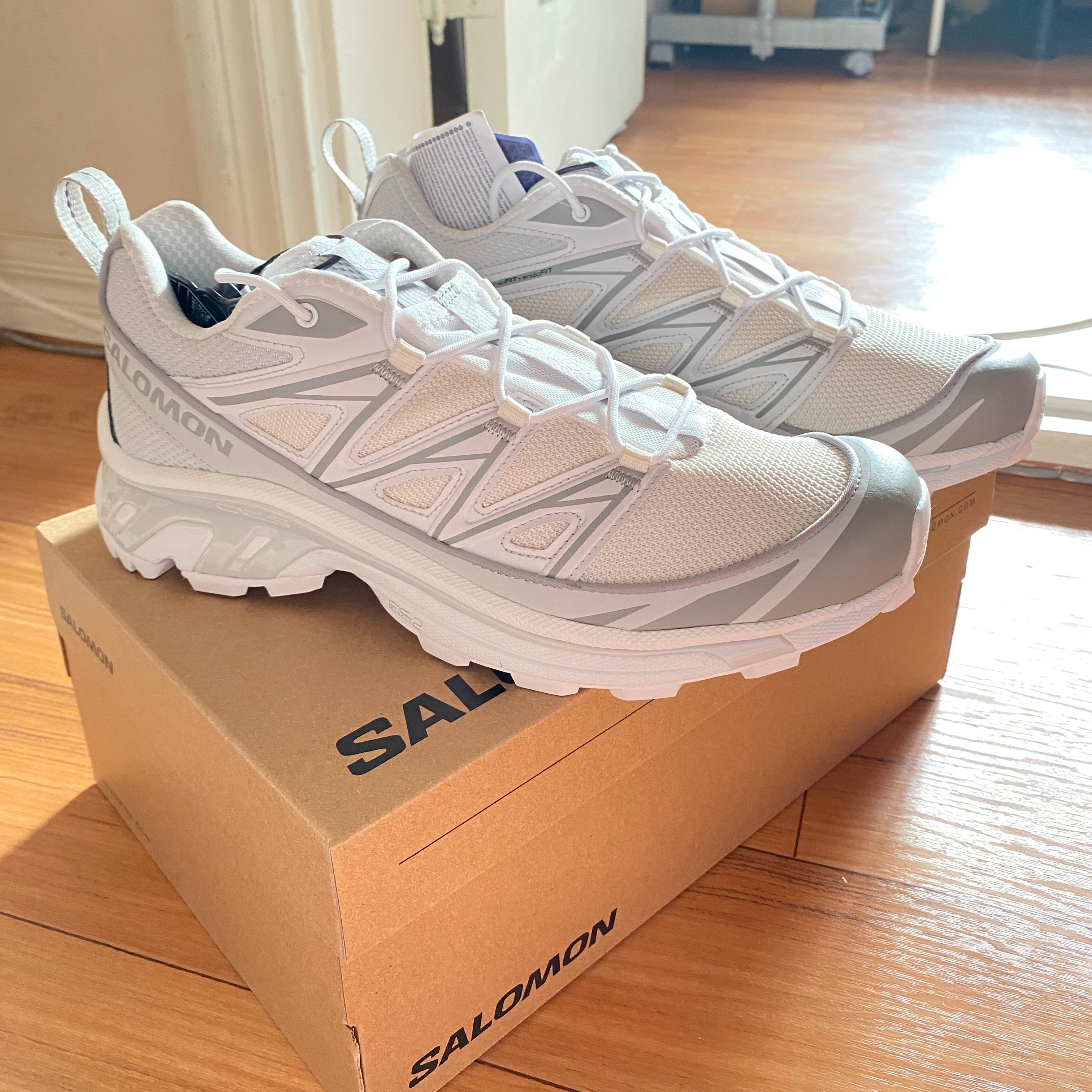 Salomon XT-6 Expanse Vanilla Ice White 착용 스타일