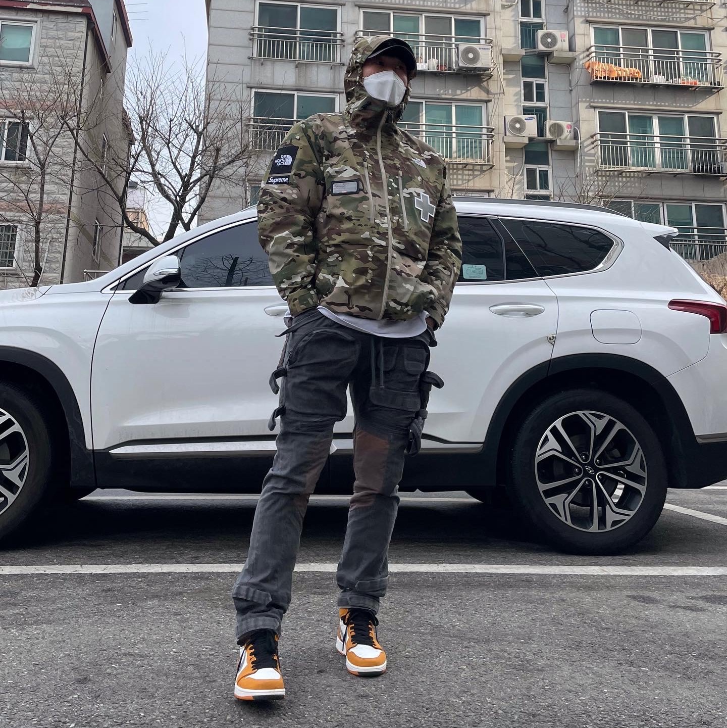 Supreme x The North Face Summit Series Rescue Mountain Pro Jacket Multi Camo - 22SS, Jordan 1 Element Gore-Tex Light Curry 착용 스타일 - 2