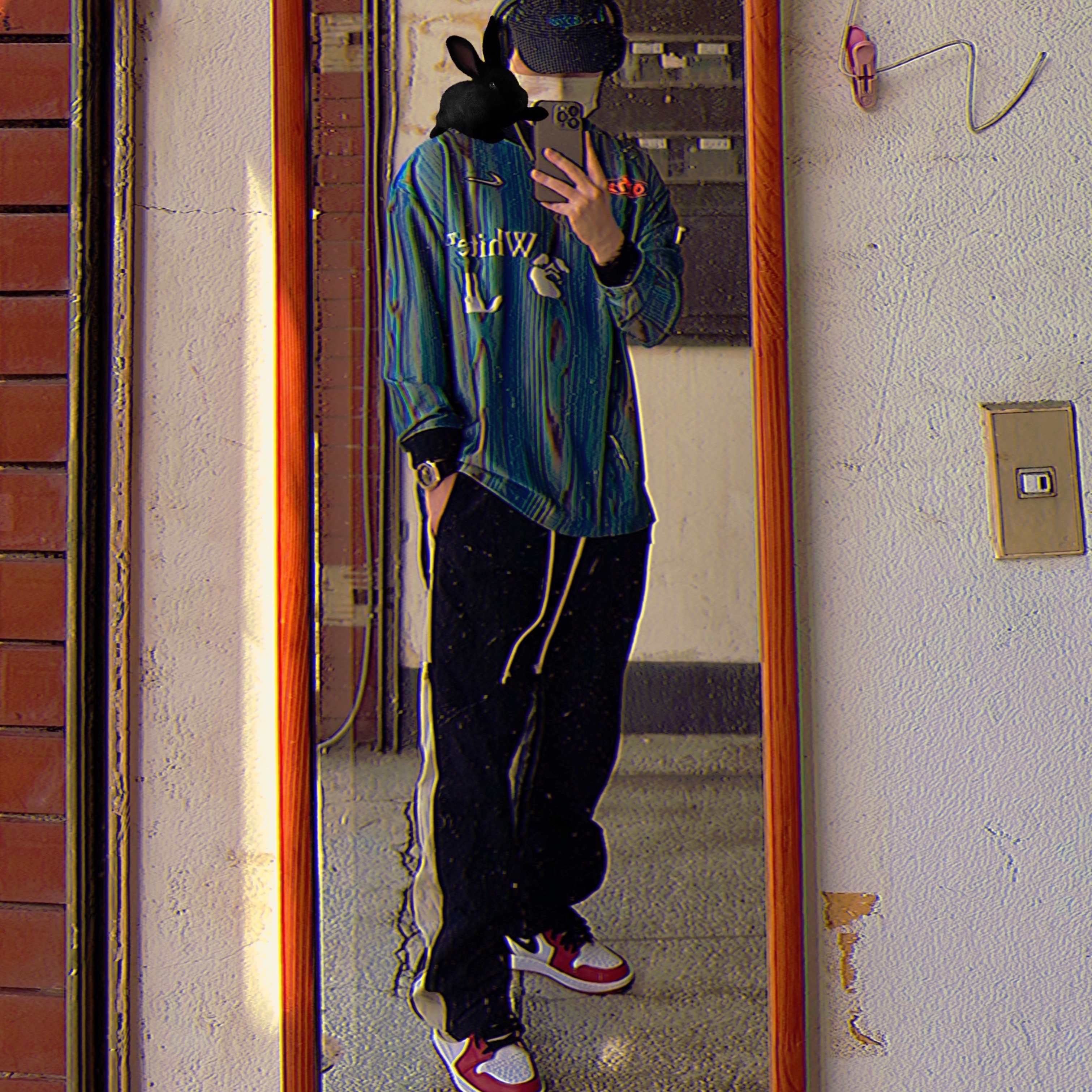 Nike x Off-White NRG Jersey Imperial Blue - Asia, Nike x Off-White NRG Hat Black 착용 스타일