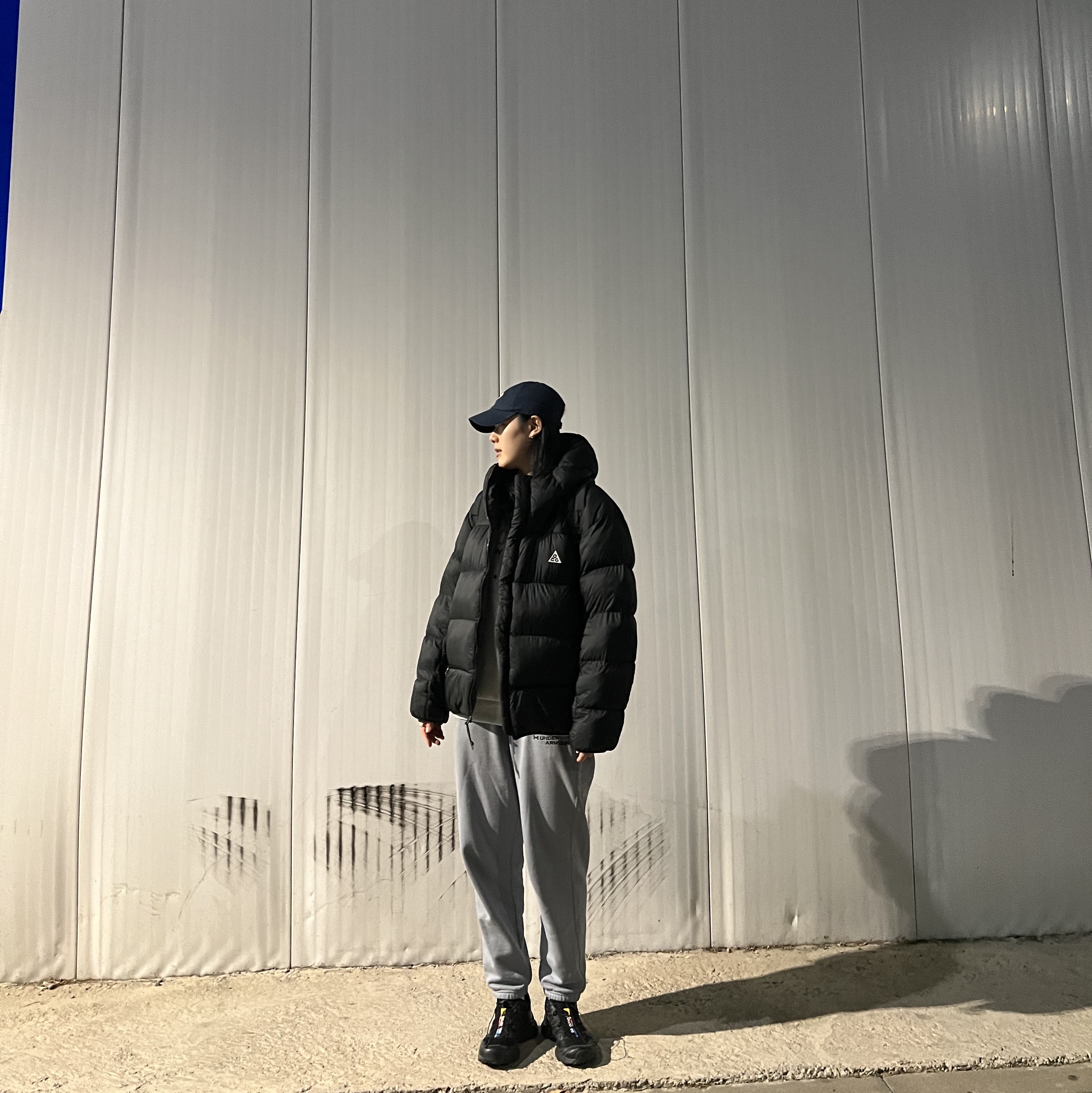 Salomon XT-6 ADV Black, Nike ACG Therma-Fit ADV Lunar Lake Puffer Jacket Black - Asia 착용 스타일 - 3