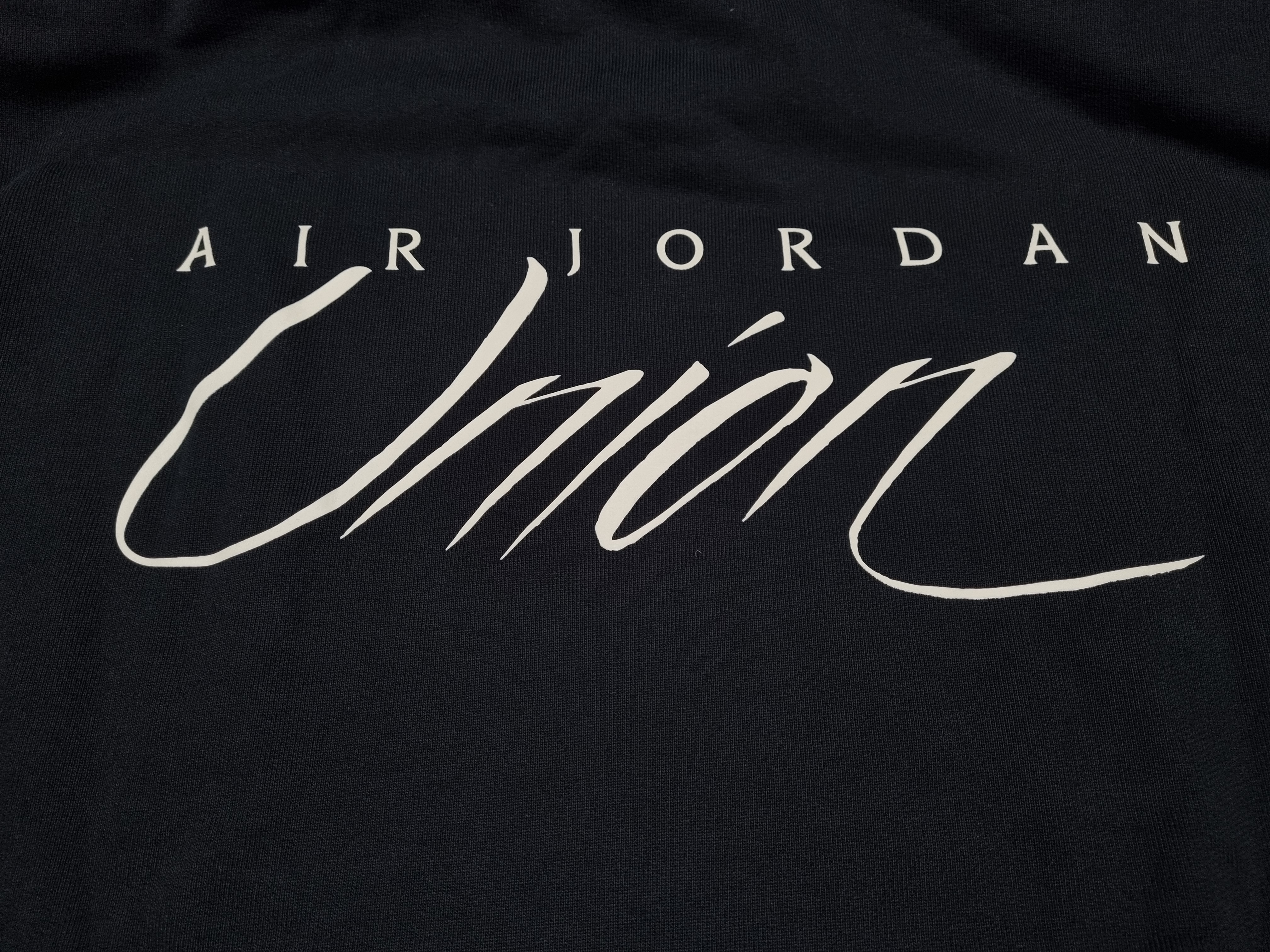 Jordan x Union Fleece Hoodie Black - Asia 착용 스타일 - 1