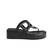 (W) Hermes Gipsy Sandal Nappa & Noir