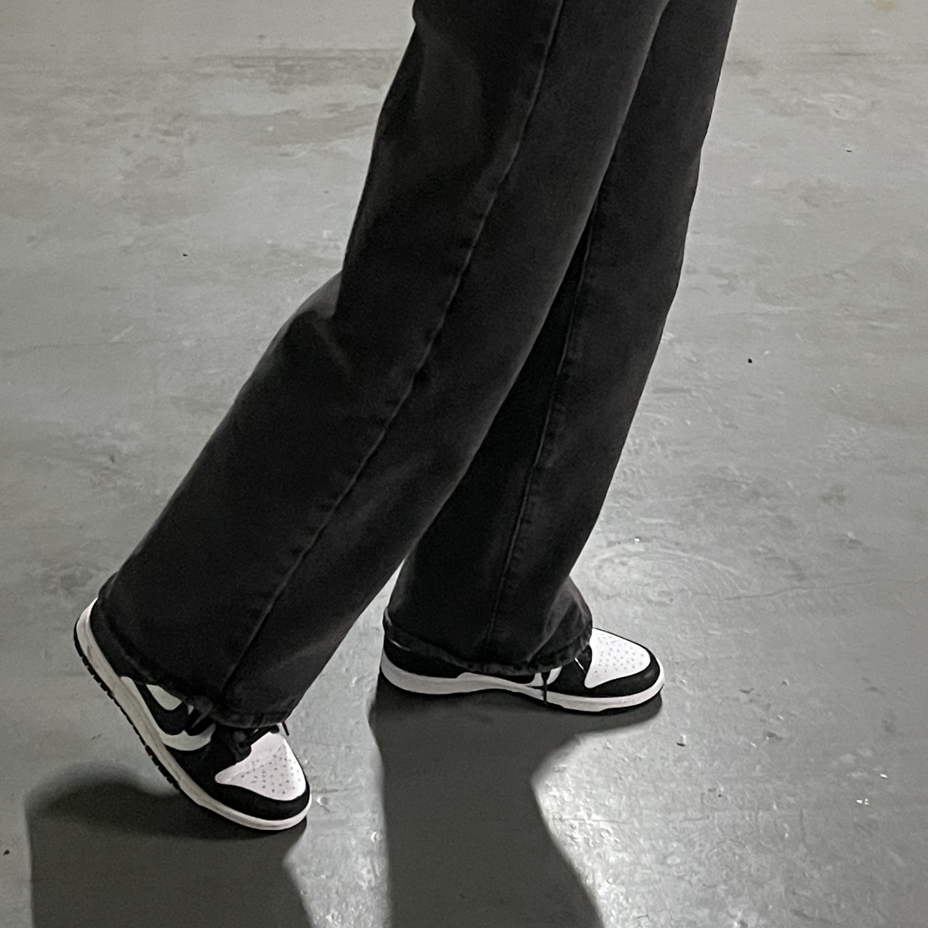 (W) Nike Dunk Low Black 착용 스타일