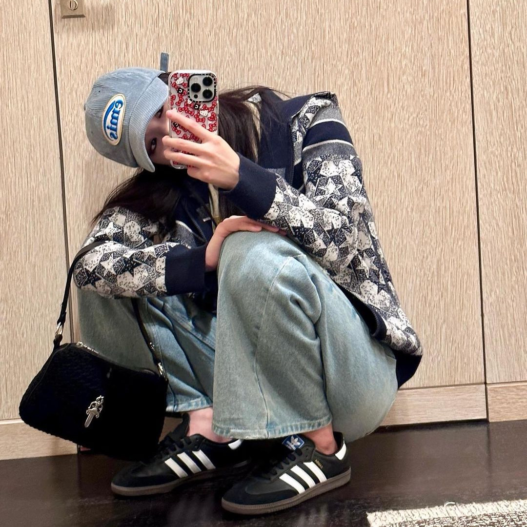 Adidas Samba ADV Black 착용 스타일 - 2