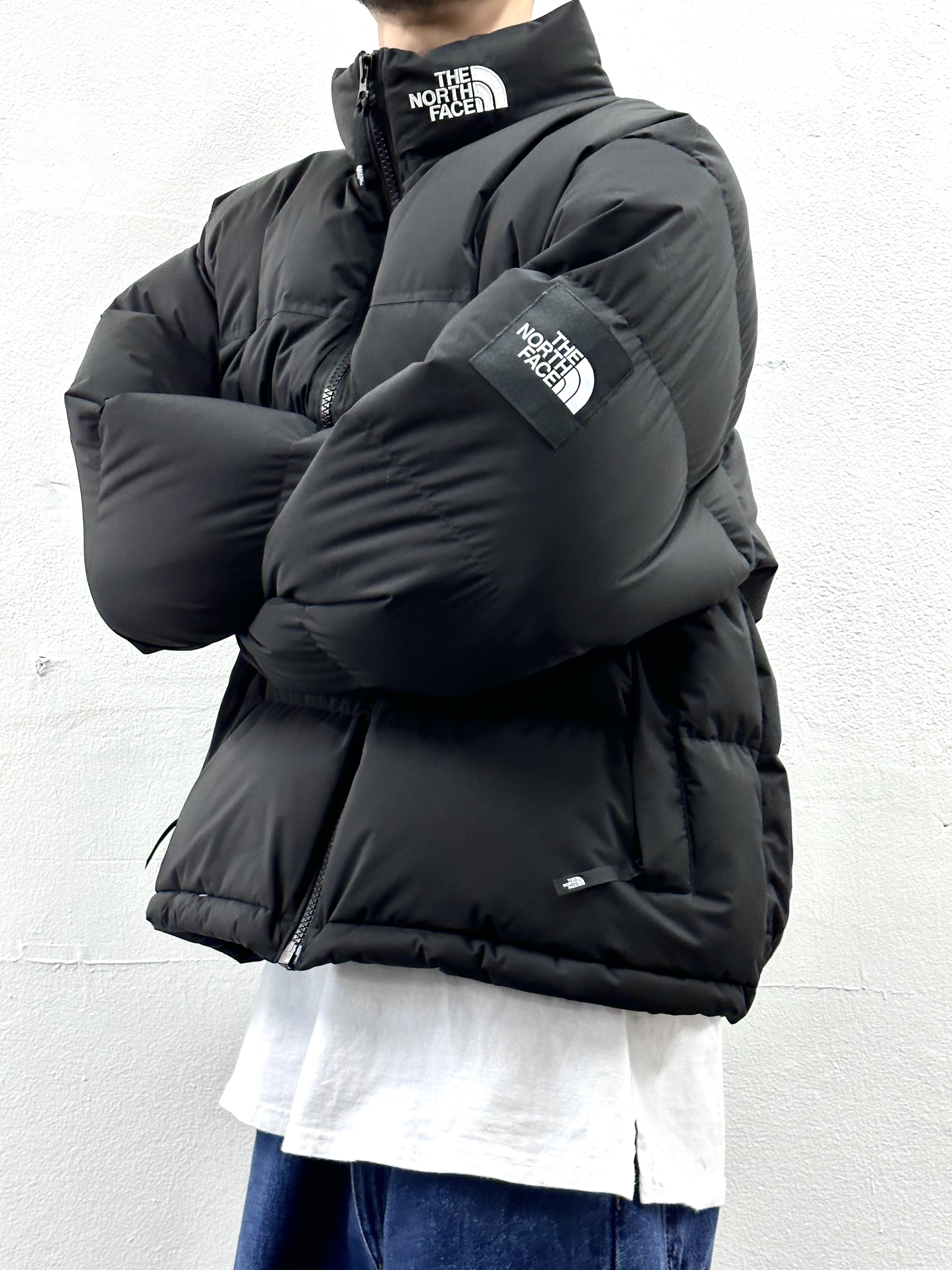 The North Face White Label Neo Nuptse Down Jacket Black 착용 스타일