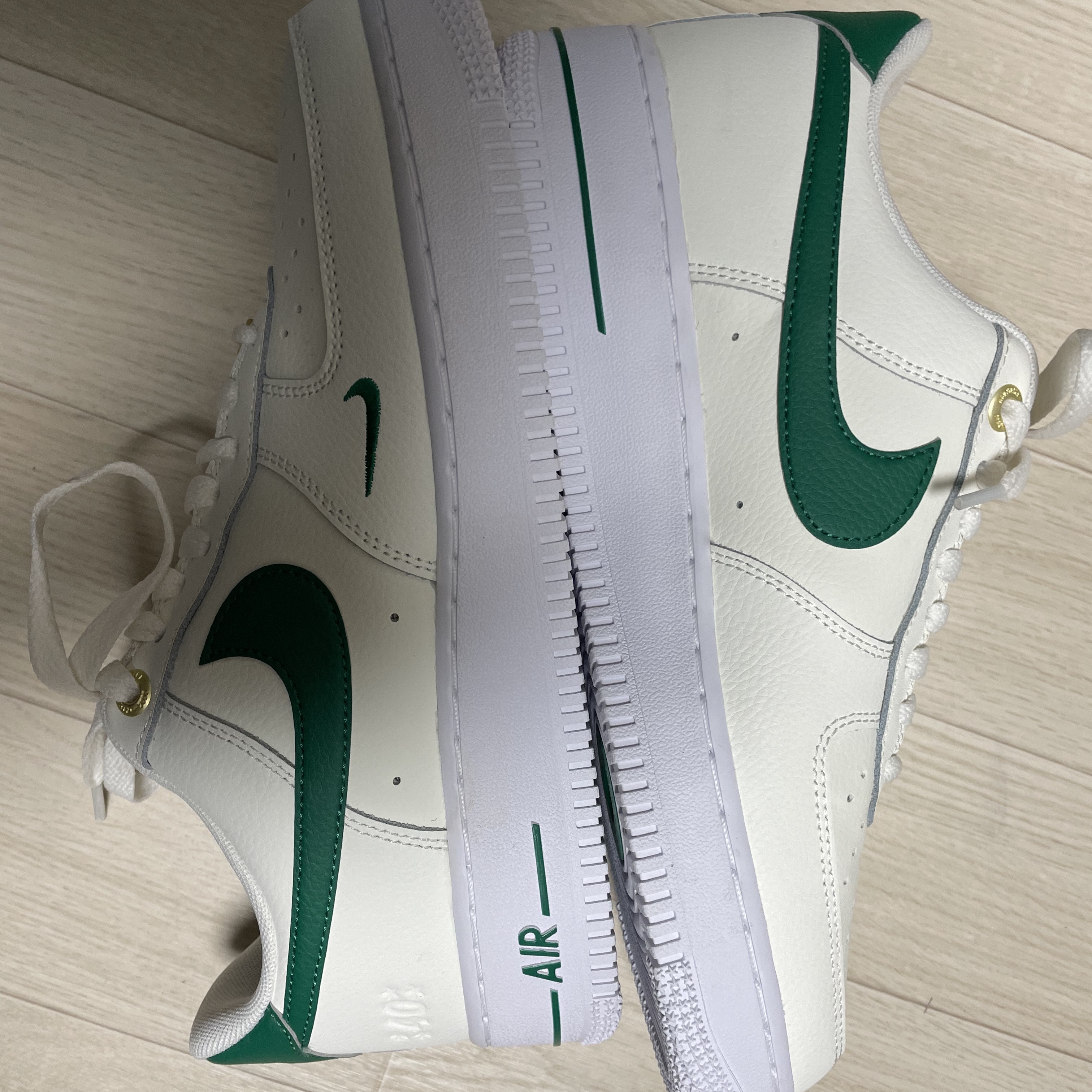 Nike Air Force 1 '07 LV8 40th Anniversary Join Forces Sail Malachite 착용 스타일