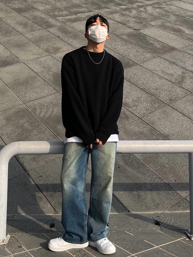 Nike Air Force 1 '07 Low White 착용 스타일