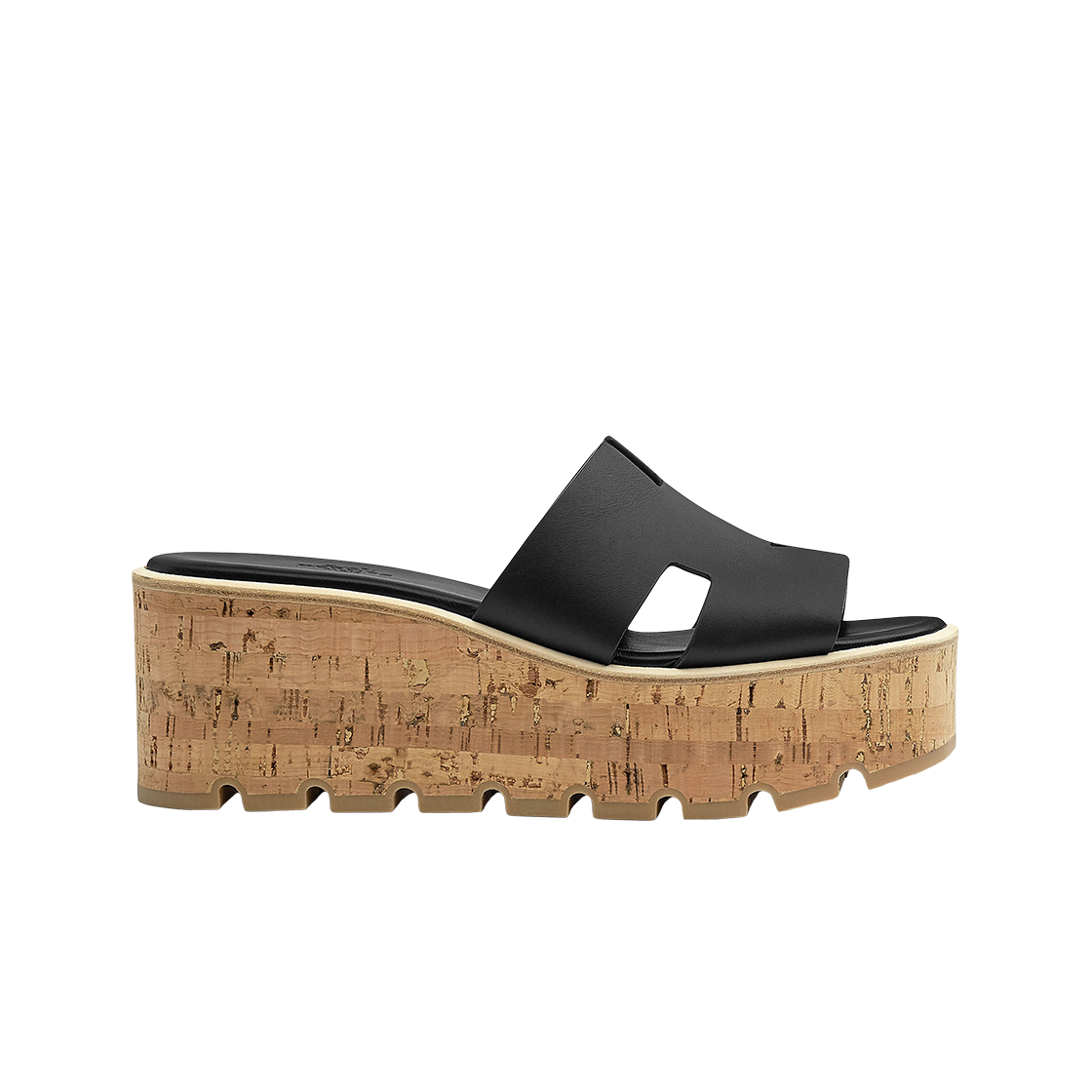 (W) 에르메스 에제 30 샌들 카프스킨 & 누아((W) Hermes Eze 30 Sandal Calfskin & Noir)