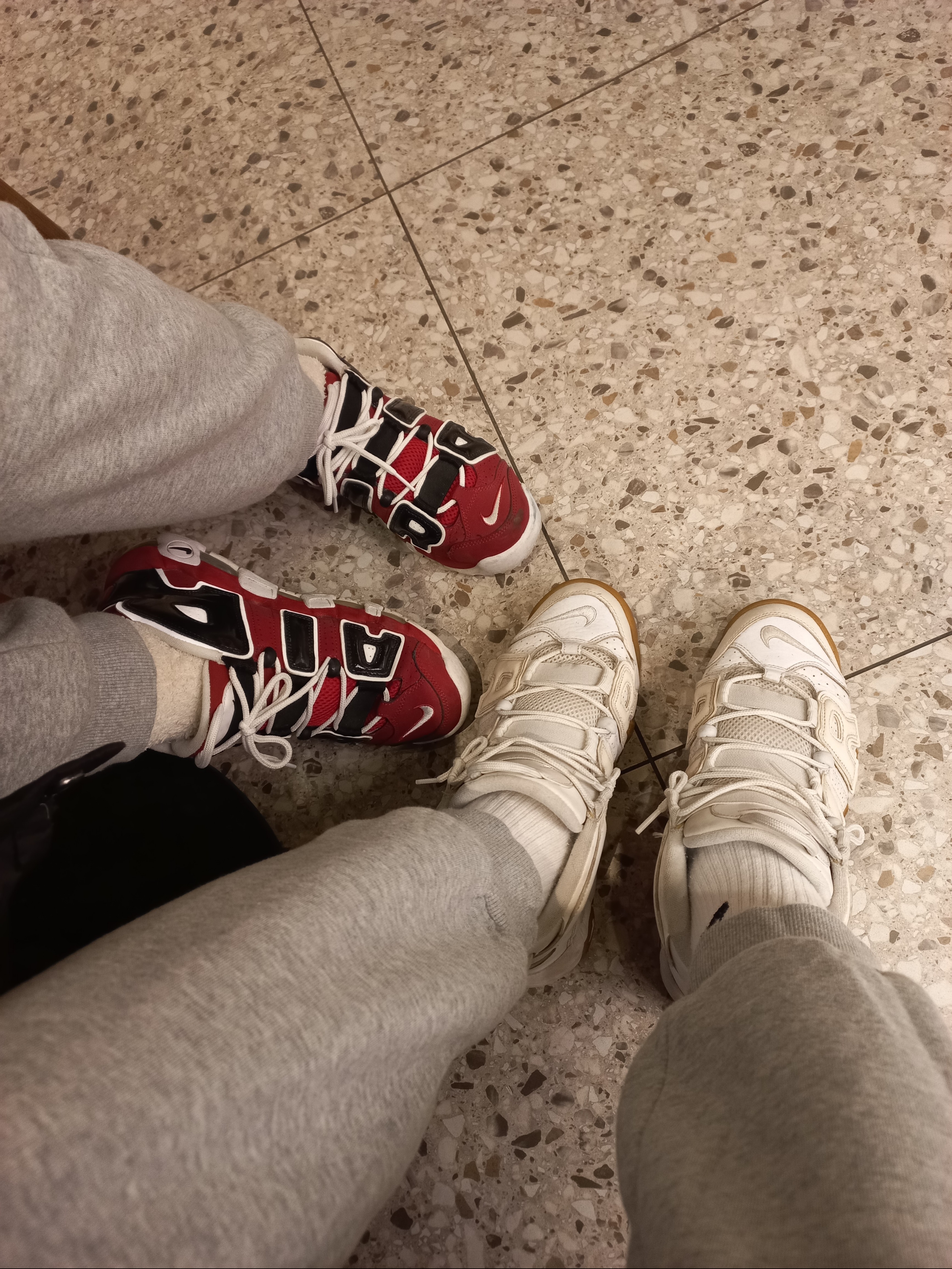 Nike Air More Uptempo 96 Bulls 2017, Nike Air More Uptempo 96 Bulls 2021 착용 스타일