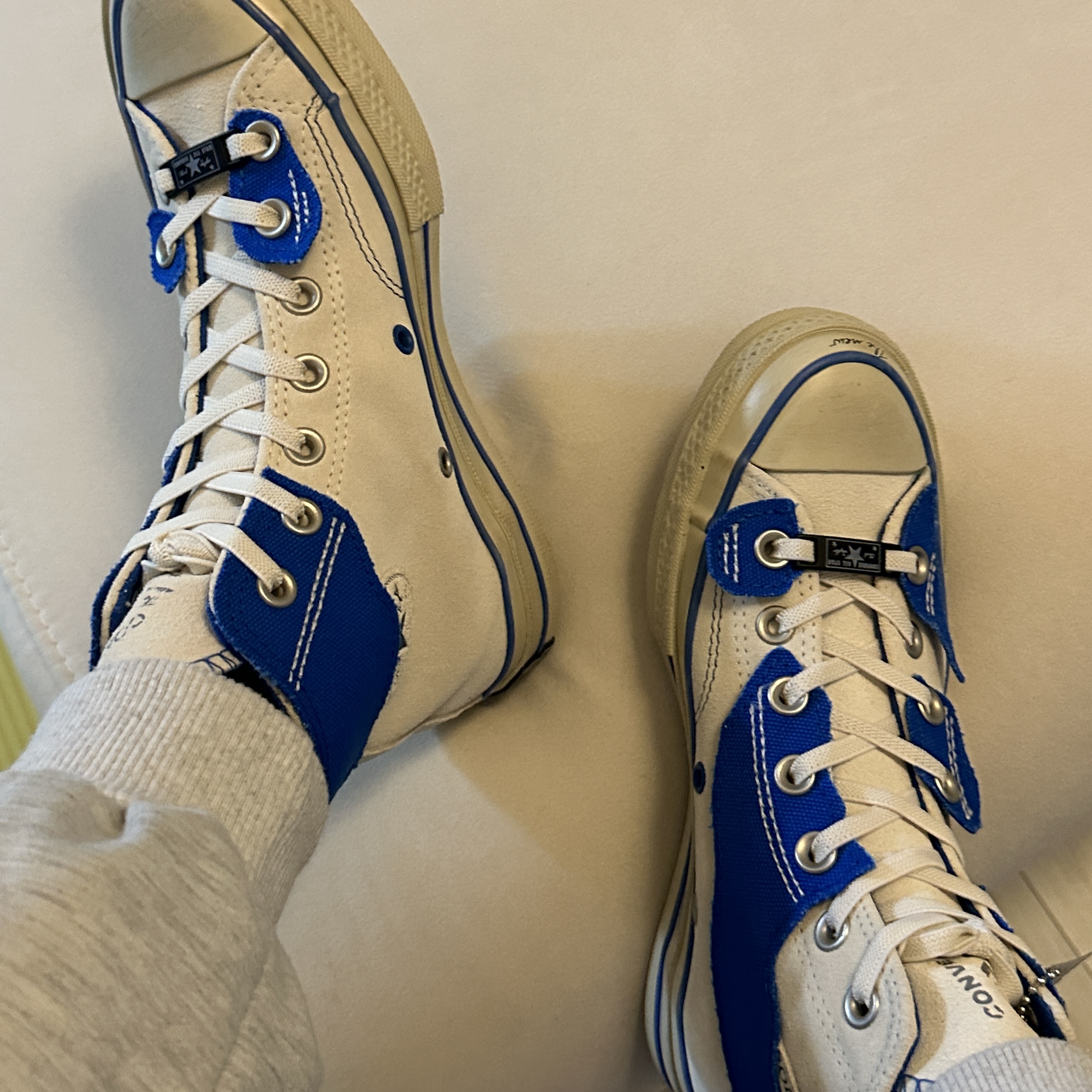 Converse x Ader Error Chuck 70 High White 착용 스타일
