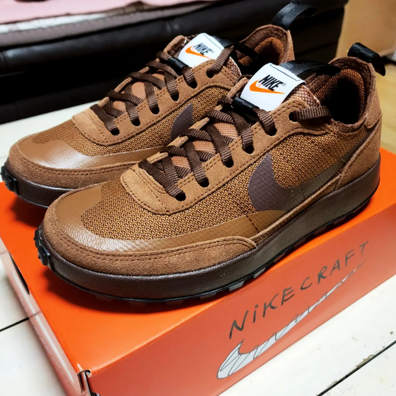 Nike x Tom Sachs General Purpose Shoe Brown 착용 스타일 - 2