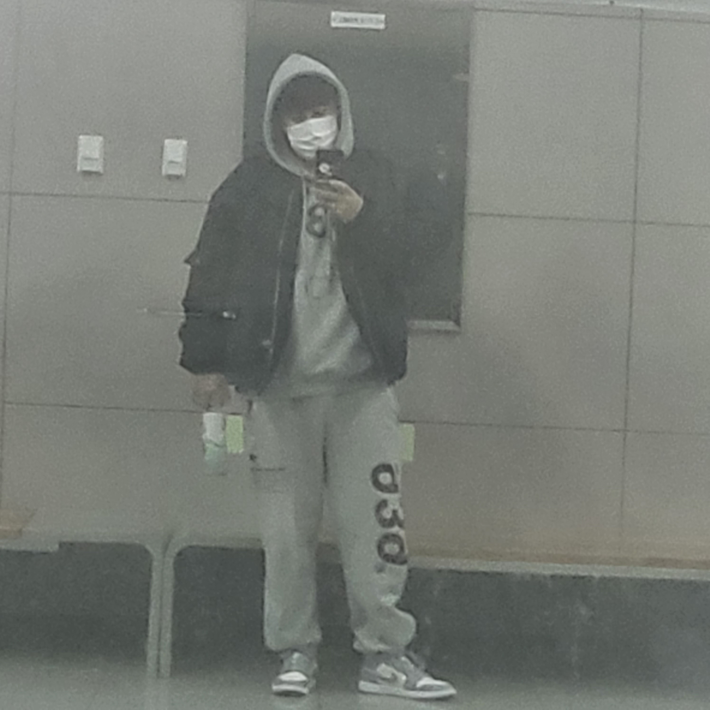 (W) Jordan 1 Mid Sail Stealth 착용 스타일 - 2