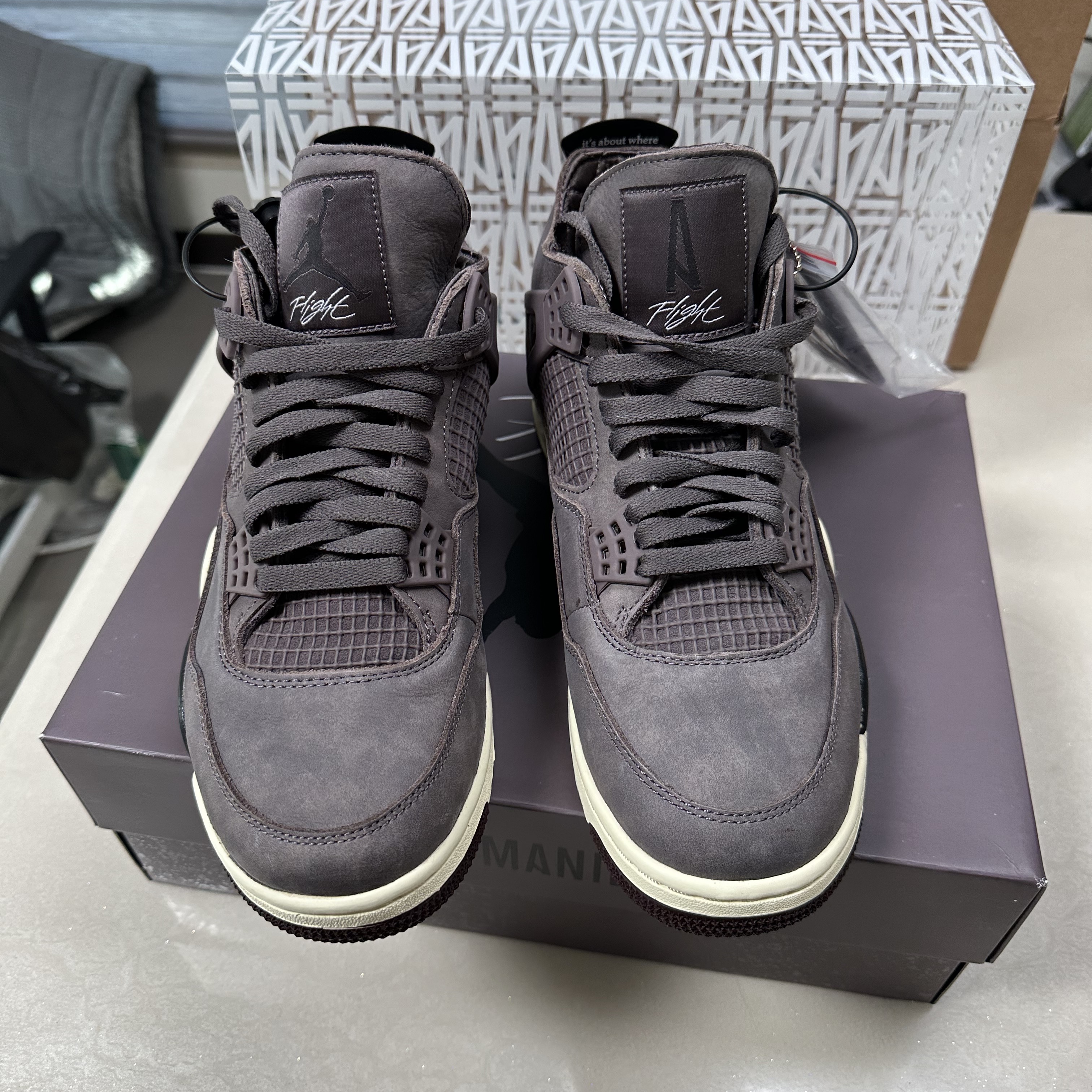 Jordan 4 x A Ma Maniere Retro Violet Ore 착용 스타일 - 4