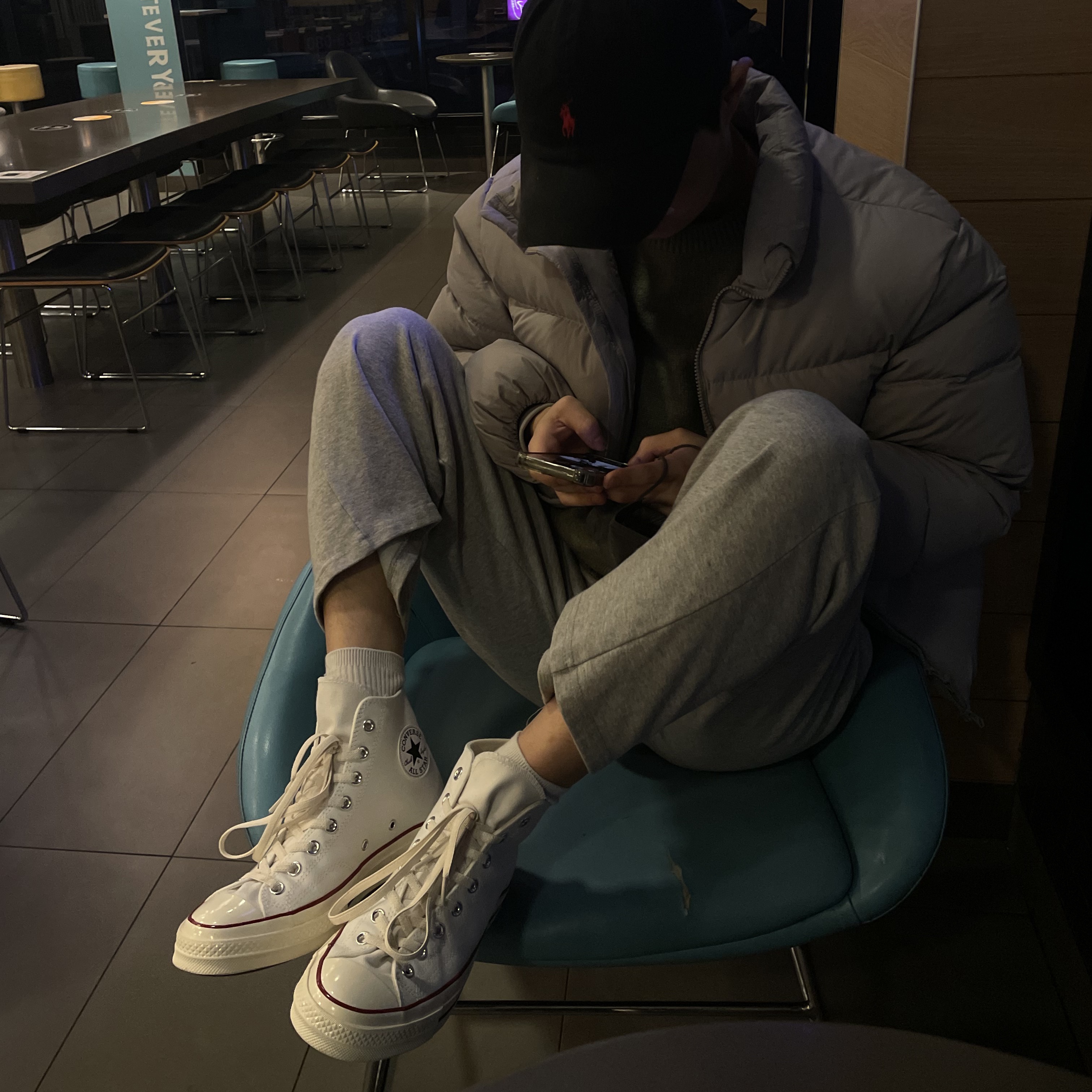 Converse Chuck 70 High Vintage Canvas White 착용 스타일