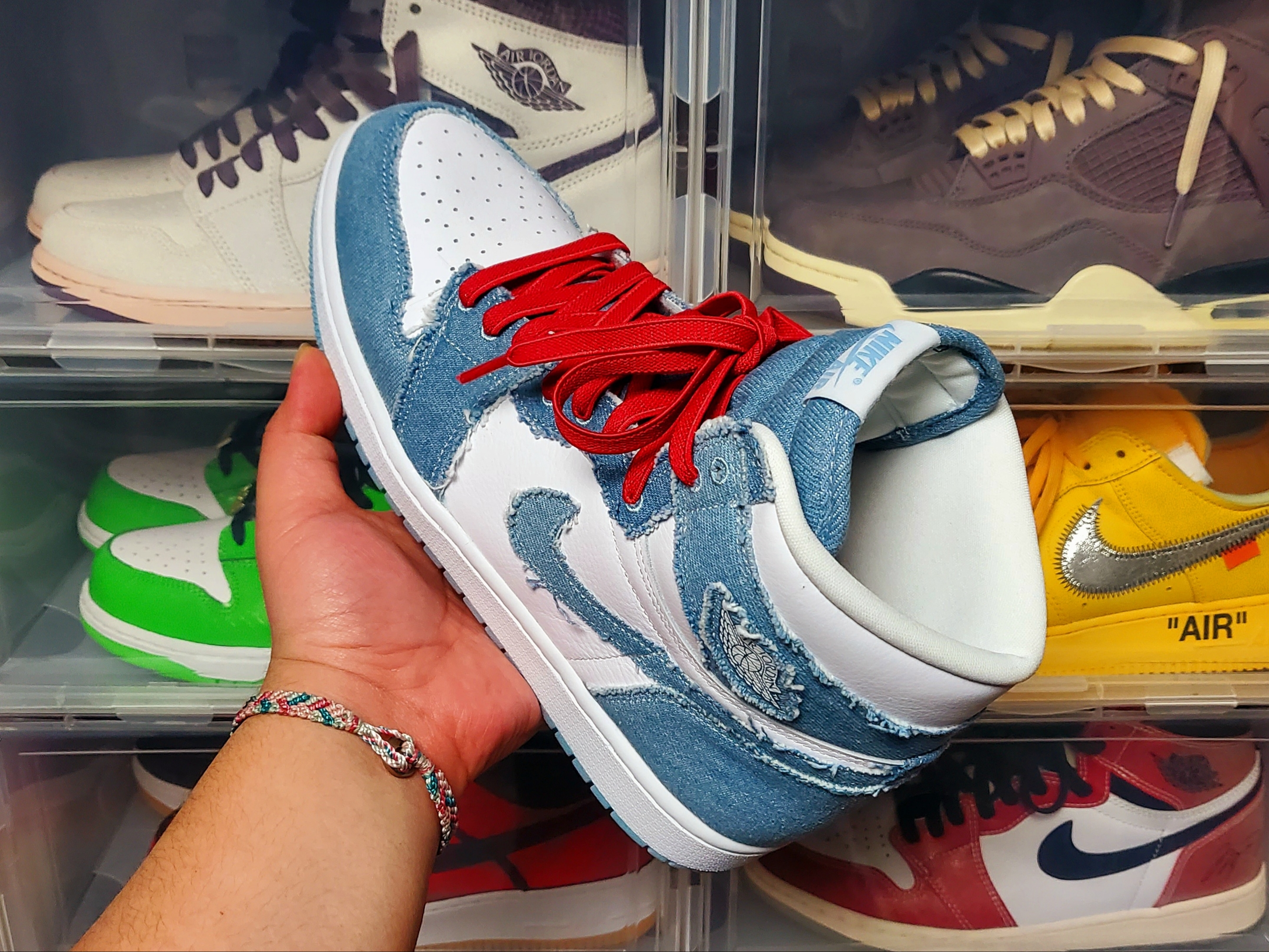 (W) Jordan 1 Retro High OG Denim 착용 스타일 - 3