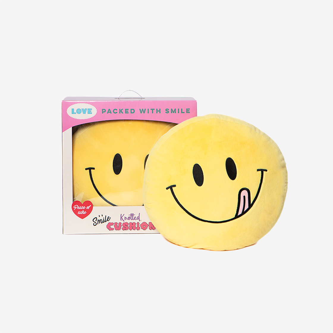 노티드 스마일 빅 쿠션 옐로우(Knotted Smile Big Cushion Yellow)