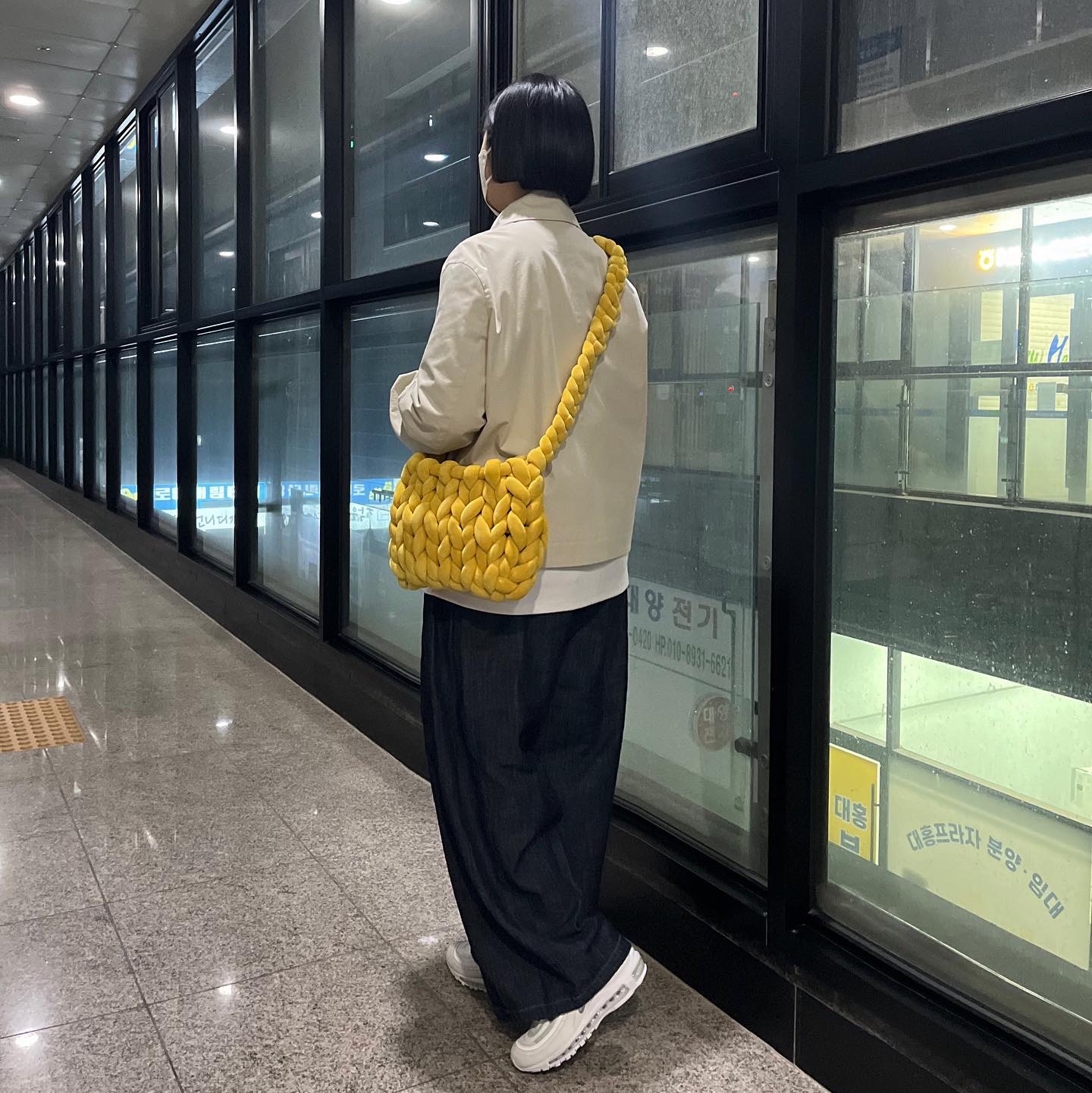 (W) Nike Air Max 97 White Pure Platinum 착용 스타일 - 2