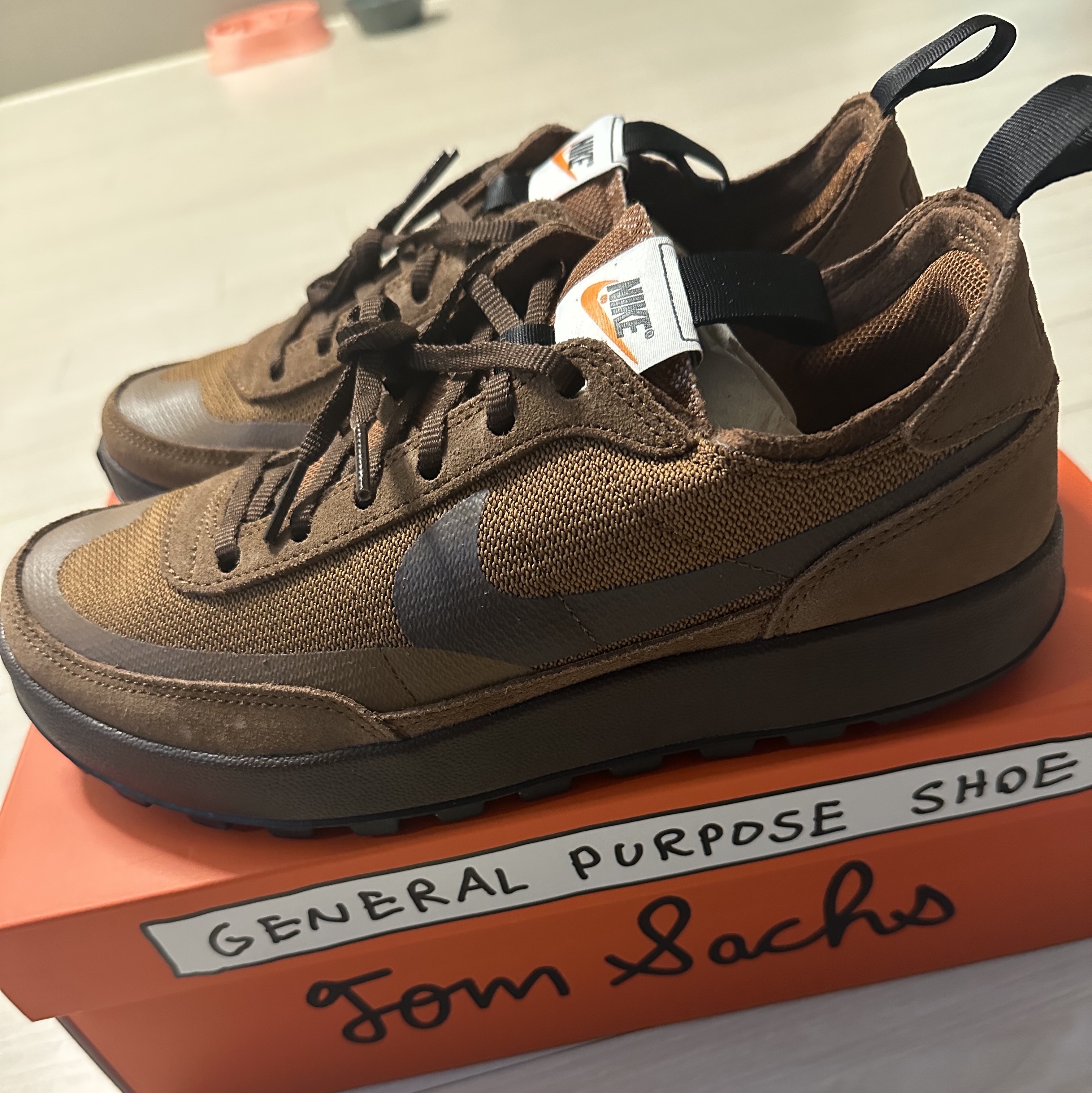 Nike x Tom Sachs General Purpose Shoe Brown 착용 스타일 - 2