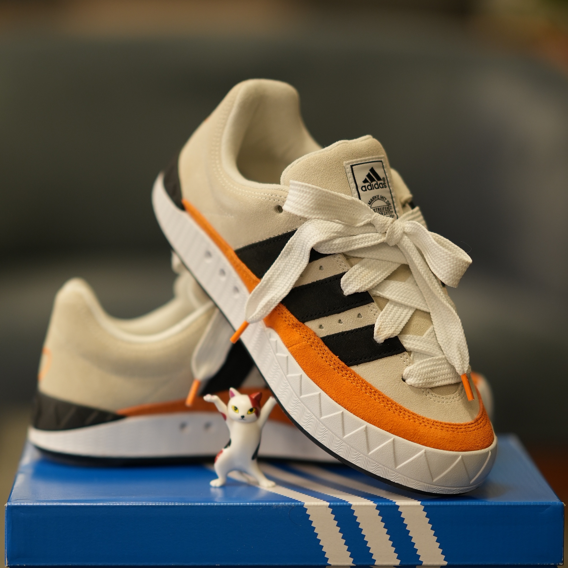 Adidas x Human Made Adimatic White 착용 스타일 - 4
