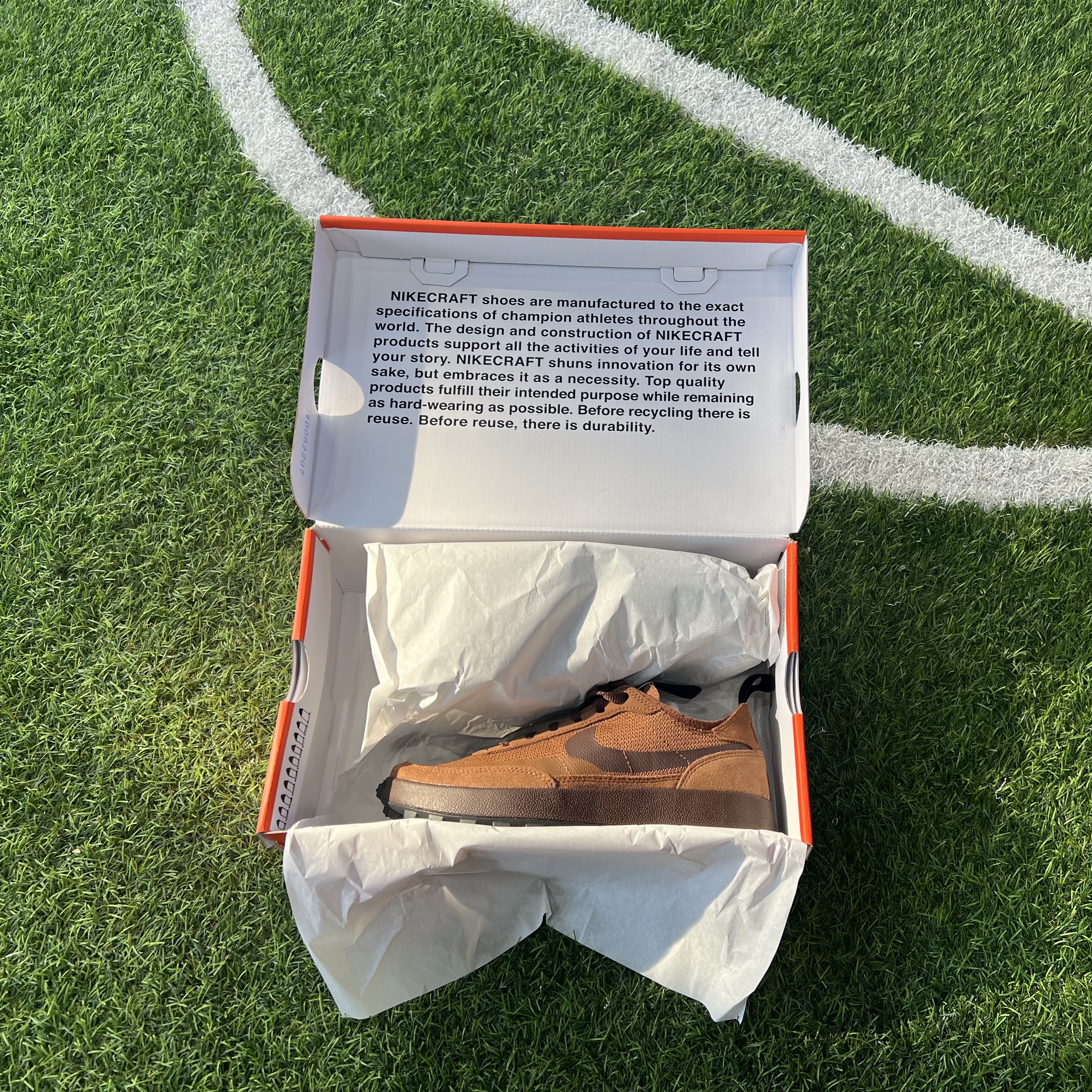 Nike x Tom Sachs General Purpose Shoe Brown 착용 스타일 - 1