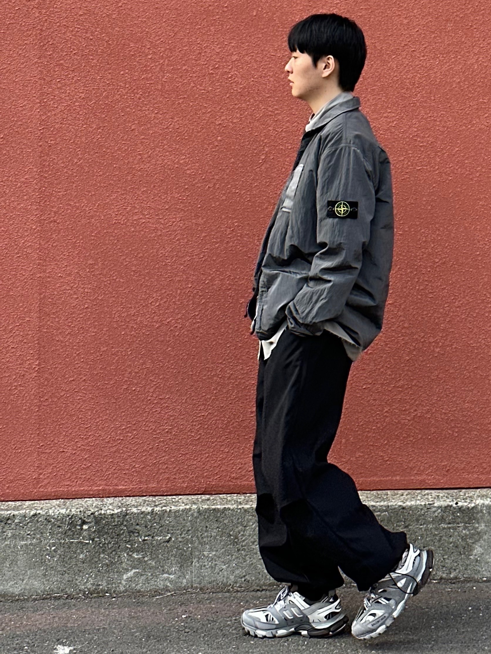 Balenciaga Track Sneakers Grey White 2019 착용 스타일 - 5