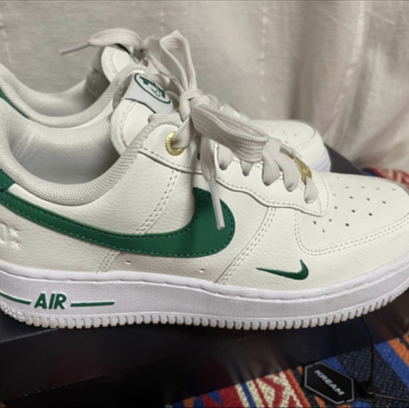 (W) Nike Air Force 1 '07 SE 40th Anniversary Join Forces Sail Malachite 착용 스타일 - 2