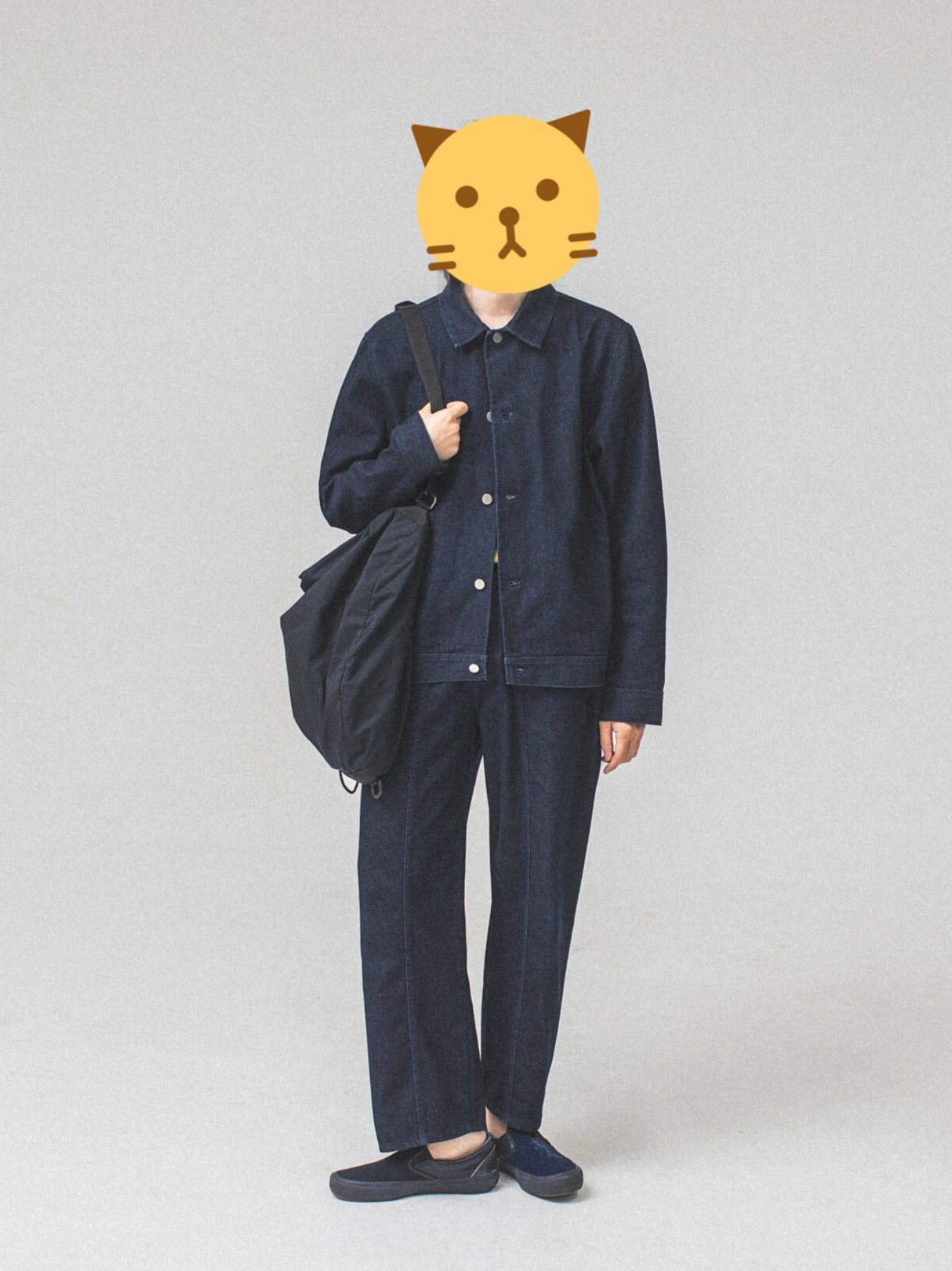 Vans Vault x Engineered Garments Vault Classic Slip-On LX Navy 착용 스타일