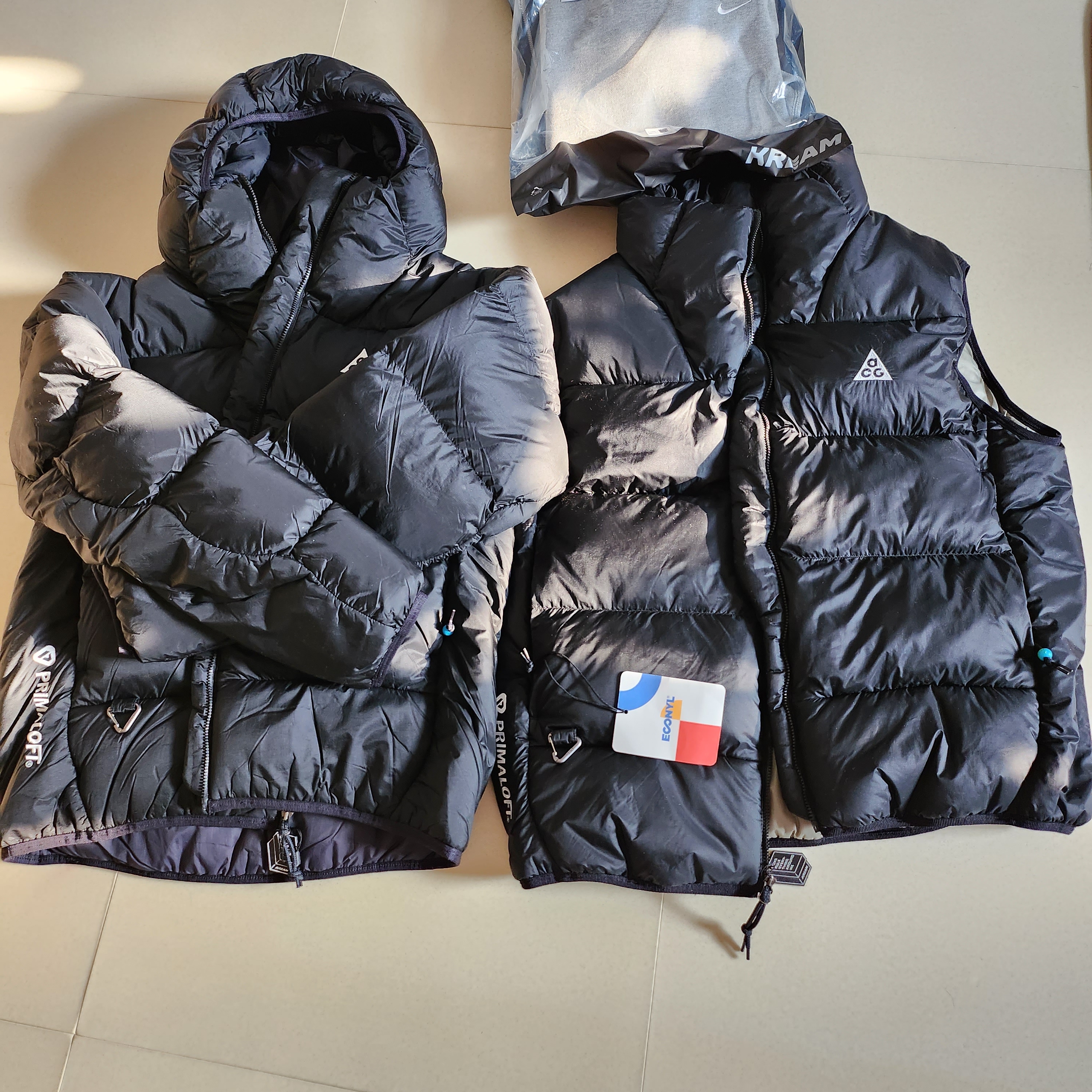 Nike ACG Therma-Fit ADV Lunar Lake Puffer Jacket Black - Asia, Nike ACG Therma-Fit ADV Lunar Lake Puffer Vest Black - Asia 착용 스타일