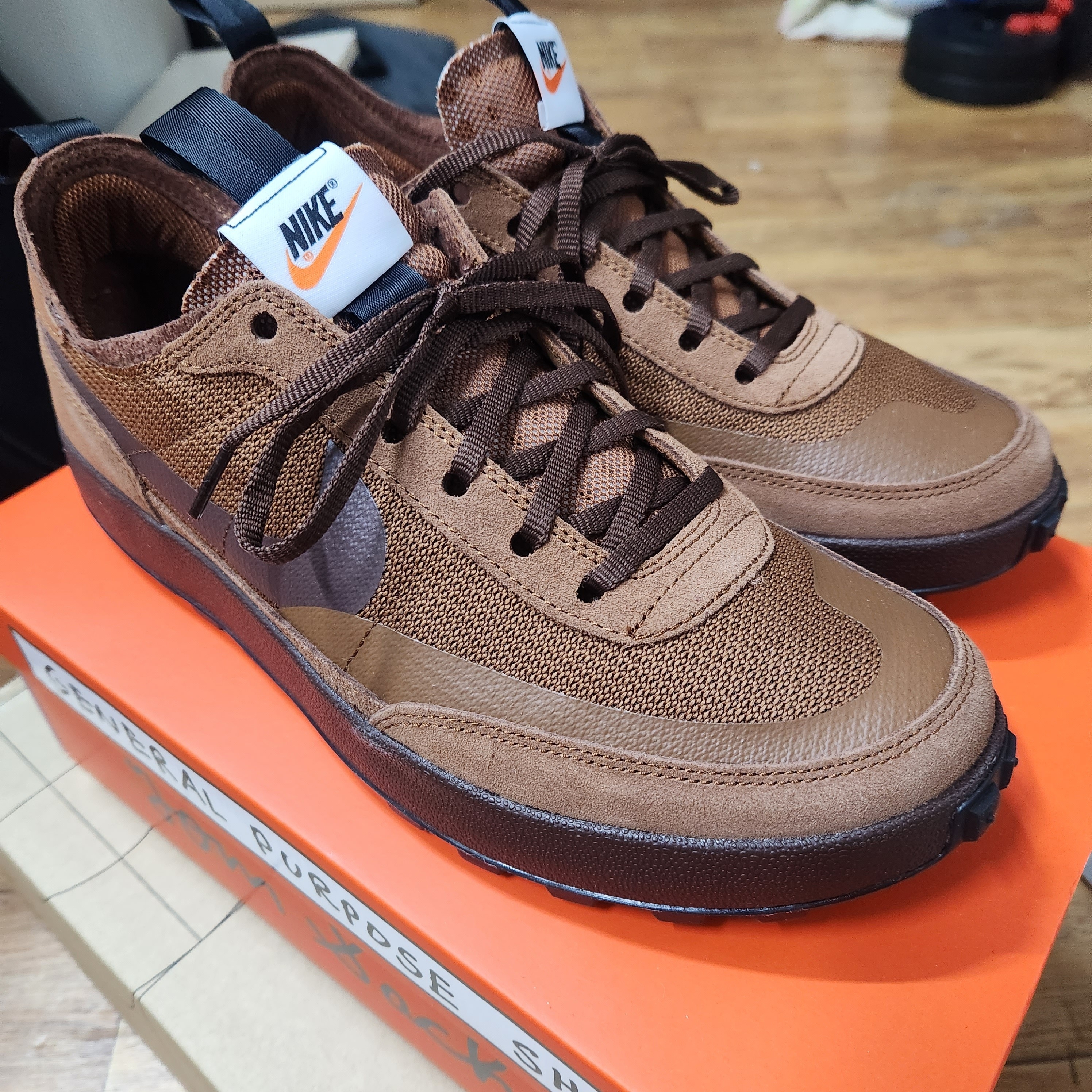 Nike x Tom Sachs General Purpose Shoe Brown 착용 스타일 - 2