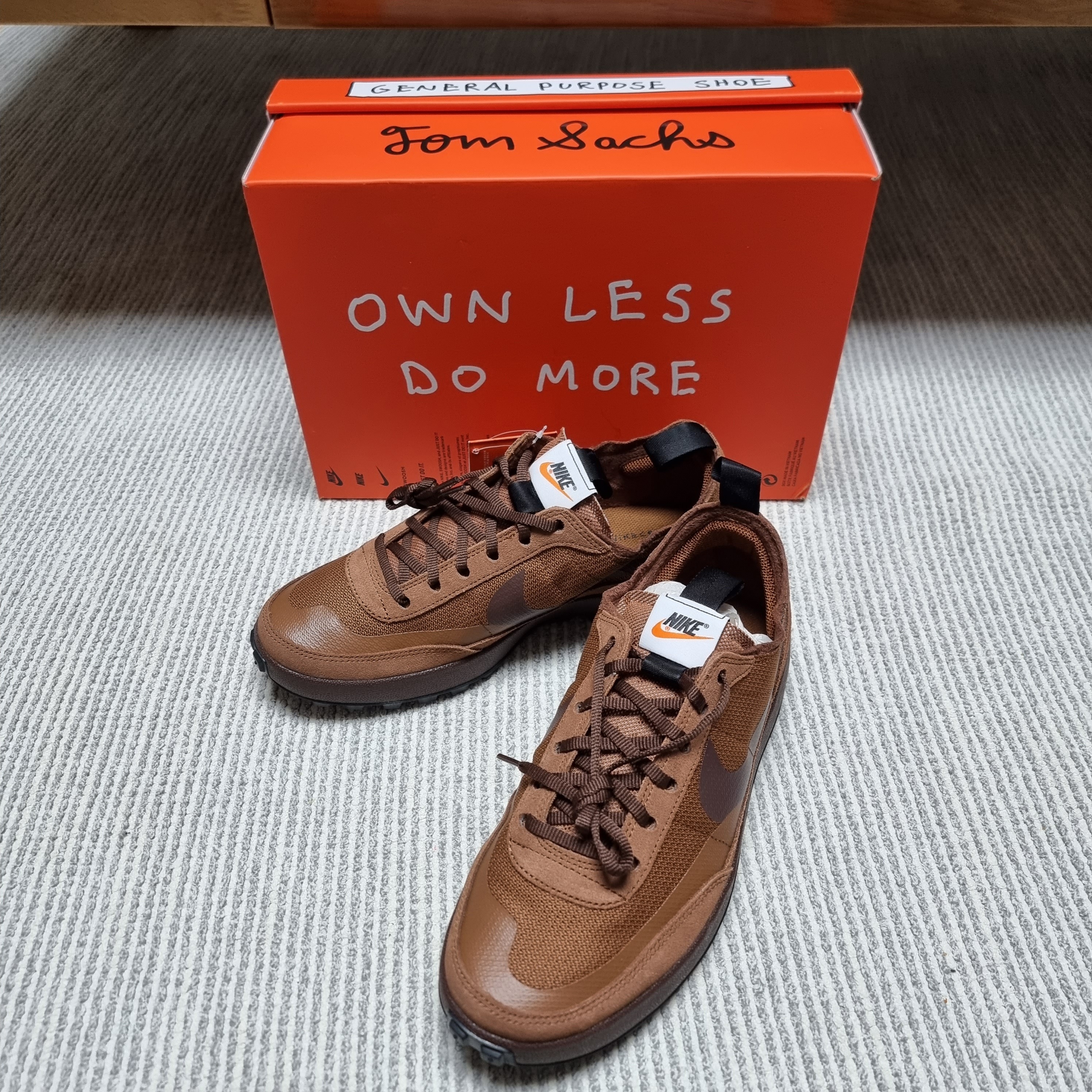 Nike x Tom Sachs General Purpose Shoe Brown 착용 스타일 - 1